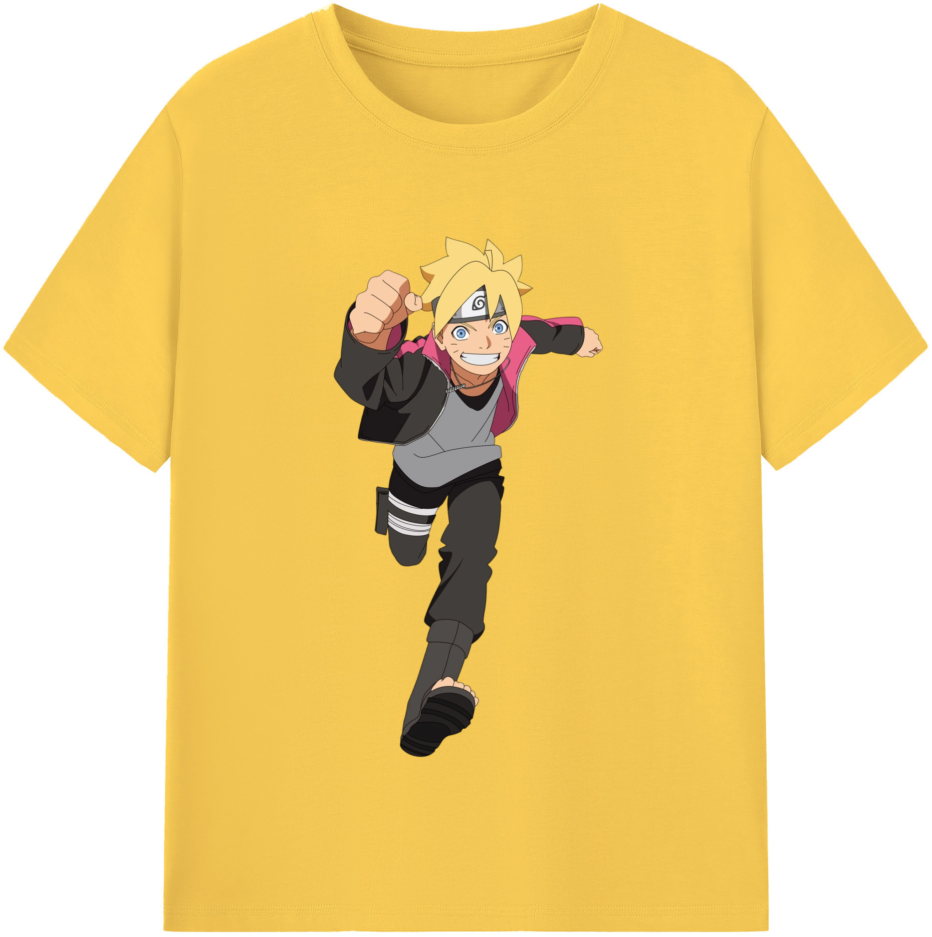 （画像用） NARUTO -ナルト- うずまき ボルト Uzumaki Boruto 綿100％半袖Tシャツ（フロントプリント）