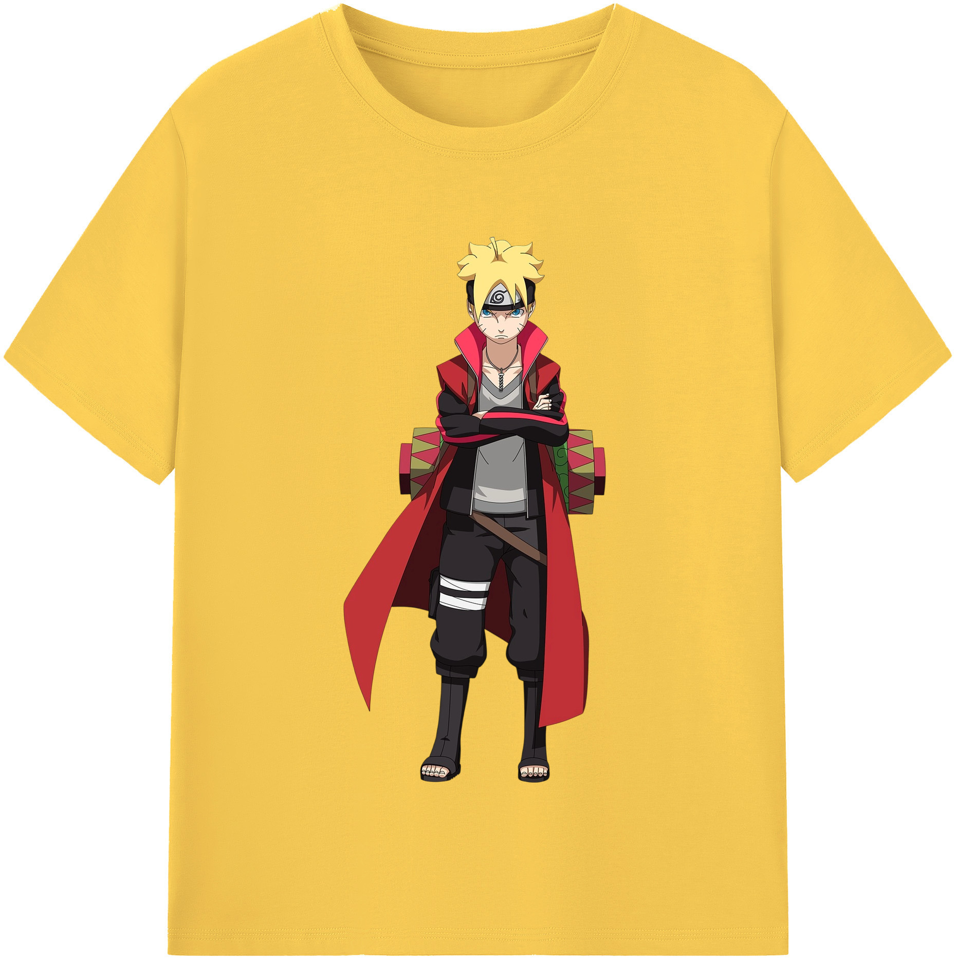 （画像用） NARUTO -ナルト- うずまき ボルト Uzumaki Boruto 綿100％半袖Tシャツ（フロントプリント）