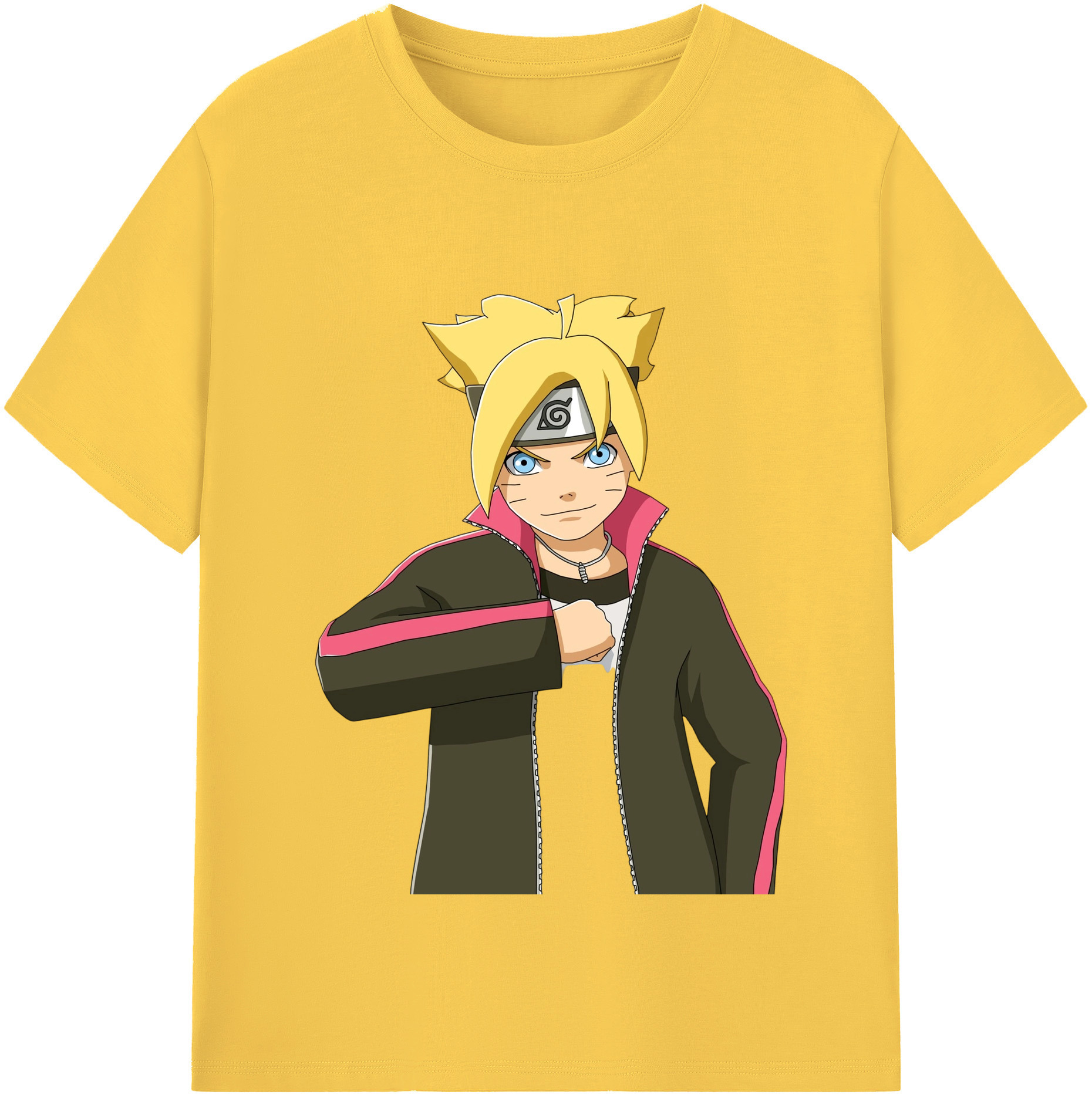 （画像用） NARUTO -ナルト- うずまき ボルト Uzumaki Boruto 綿100％半袖Tシャツ（フロントプリント）
