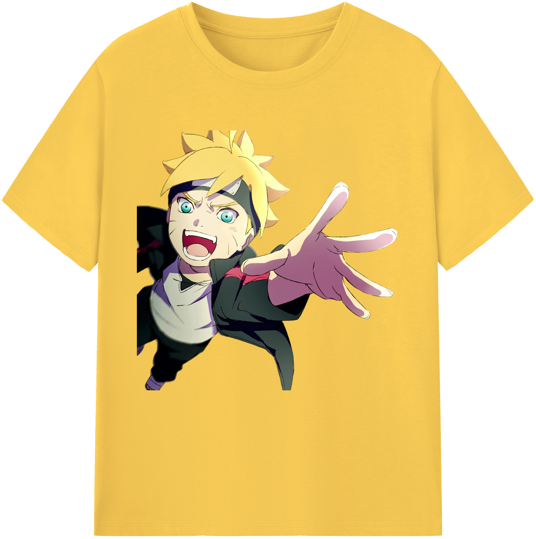 （画像用） NARUTO -ナルト- うずまき ボルト Uzumaki Boruto 綿100％半袖Tシャツ（フロントプリント）