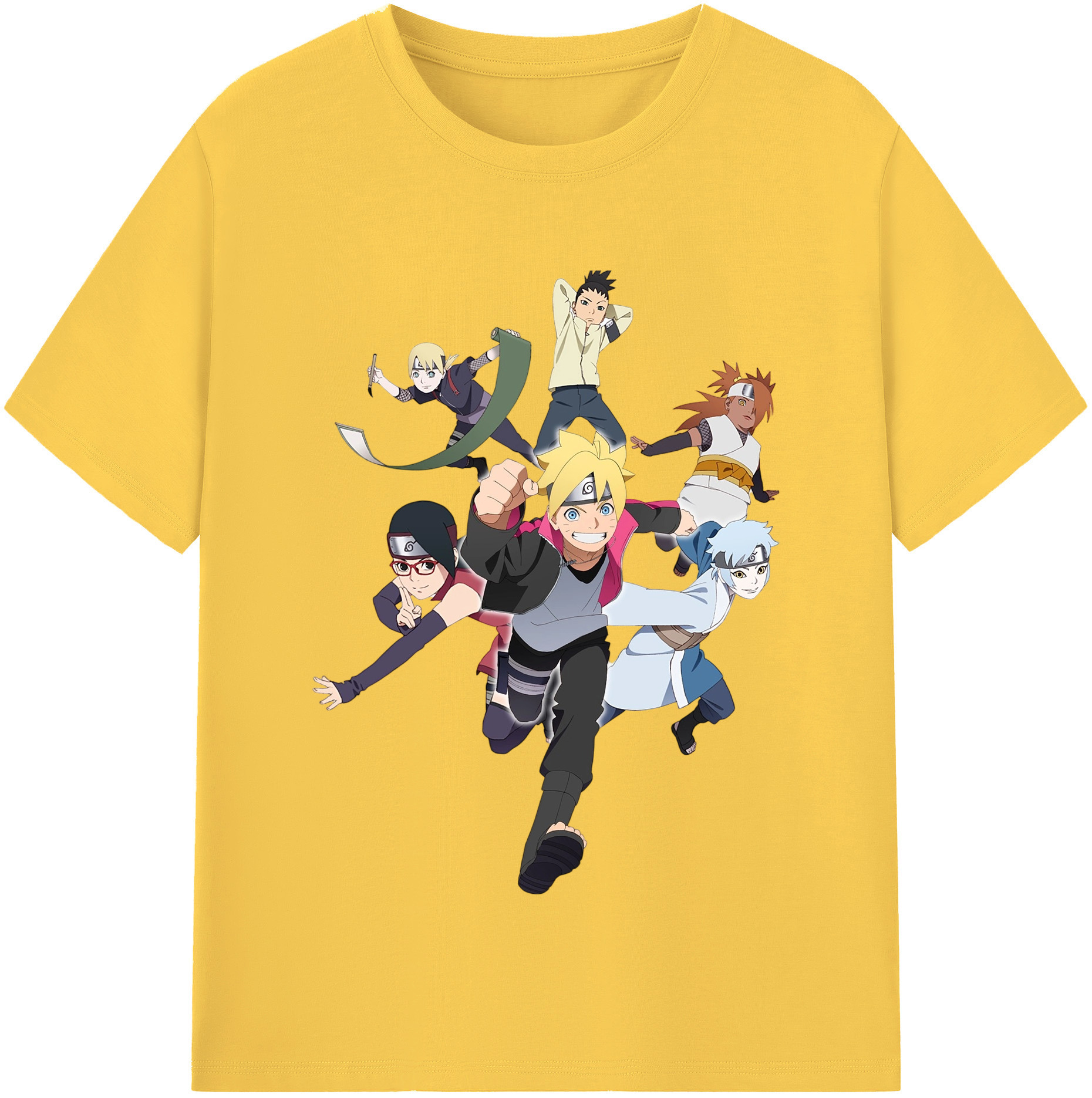 （画像用） NARUTO -ナルト- うずまき ボルト Uzumaki Boruto 綿100％半袖Tシャツ（フロントプリント）