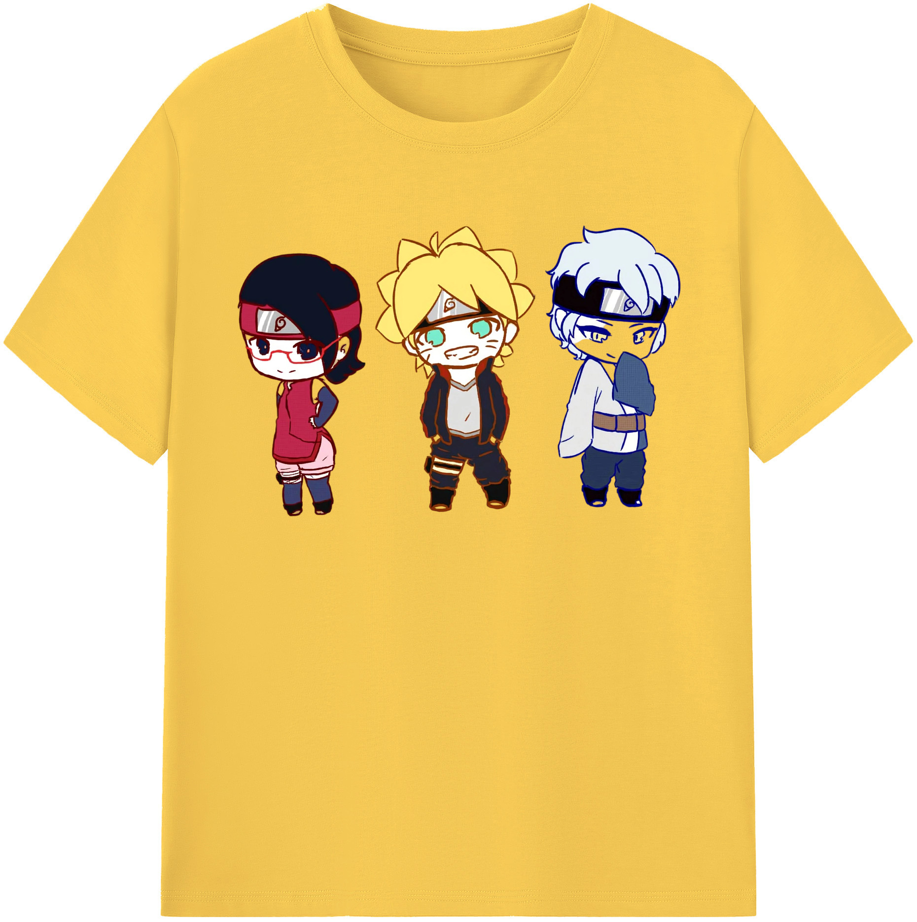 （画像用） NARUTO -ナルト- うずまき ボルト Uzumaki Boruto 綿100％半袖Tシャツ（フロントプリント）