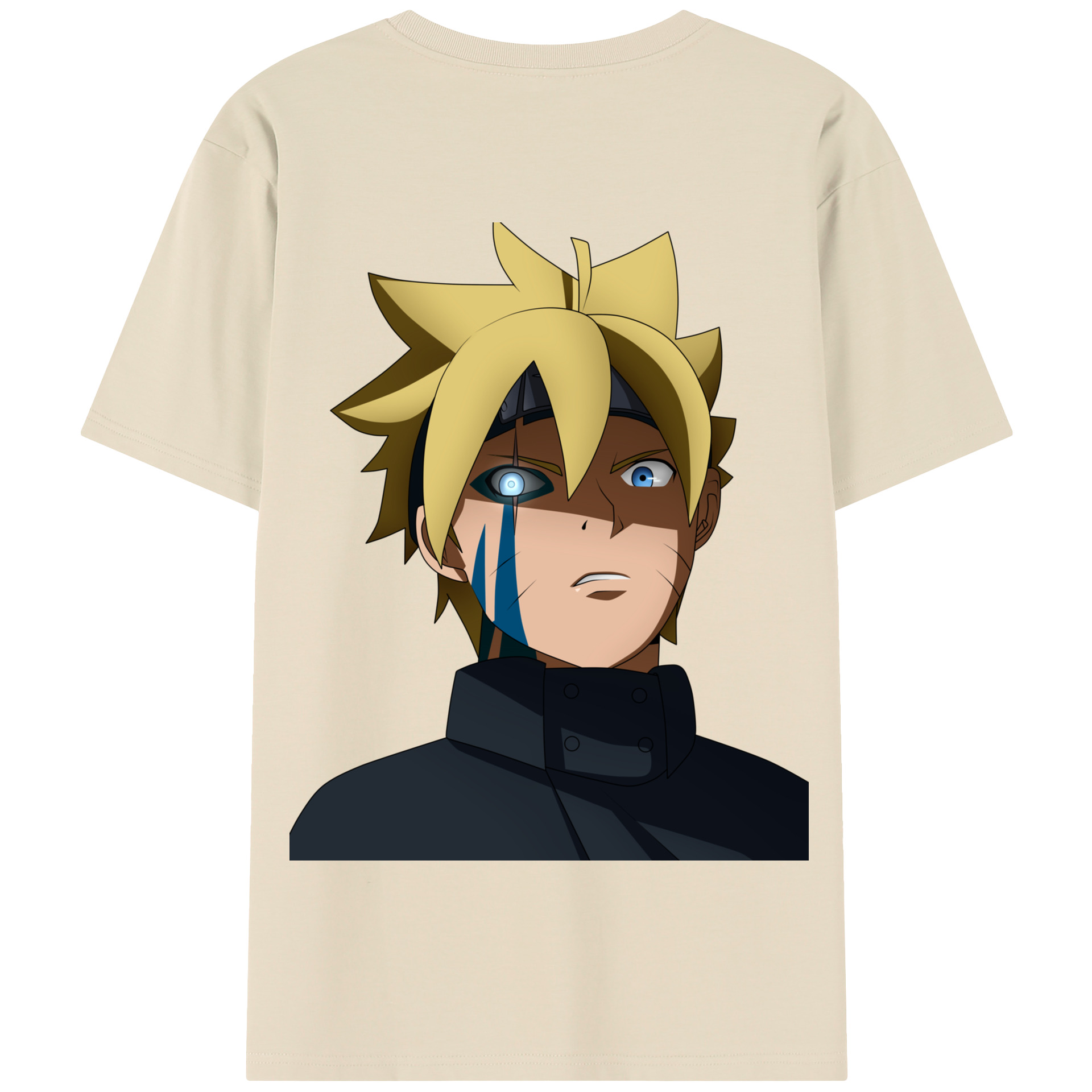 （画像用） NARUTO -ナルト- うずまき ボルト Uzumaki Boruto 綿100％半袖Tシャツ（背面プリント）
