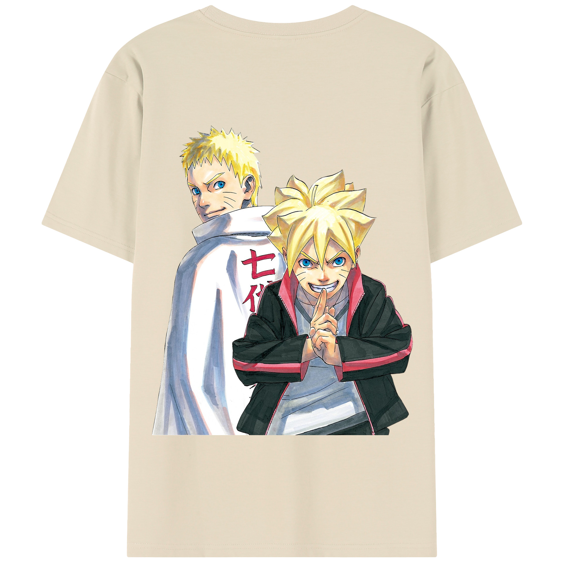 （画像用） NARUTO -ナルト- うずまき ボルト Uzumaki Boruto 綿100％半袖Tシャツ（背面プリント）