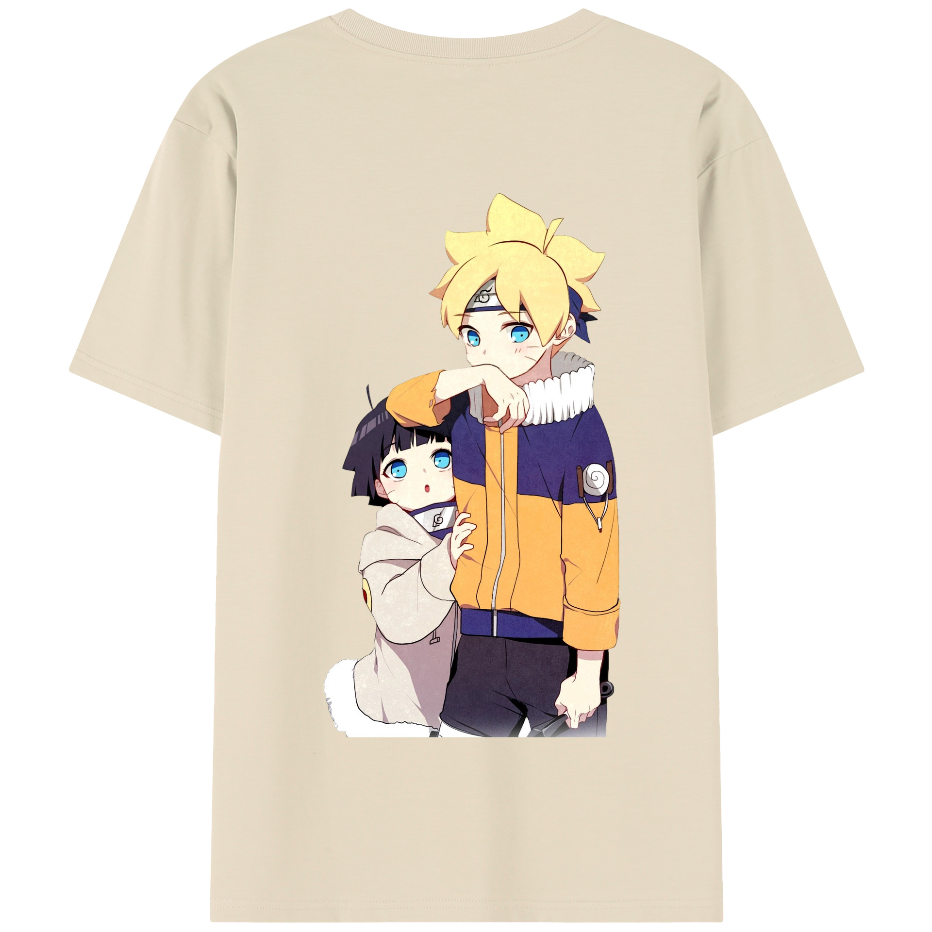 （画像用） NARUTO -ナルト- うずまき ボルト Uzumaki Boruto 綿100％半袖Tシャツ（背面プリント）