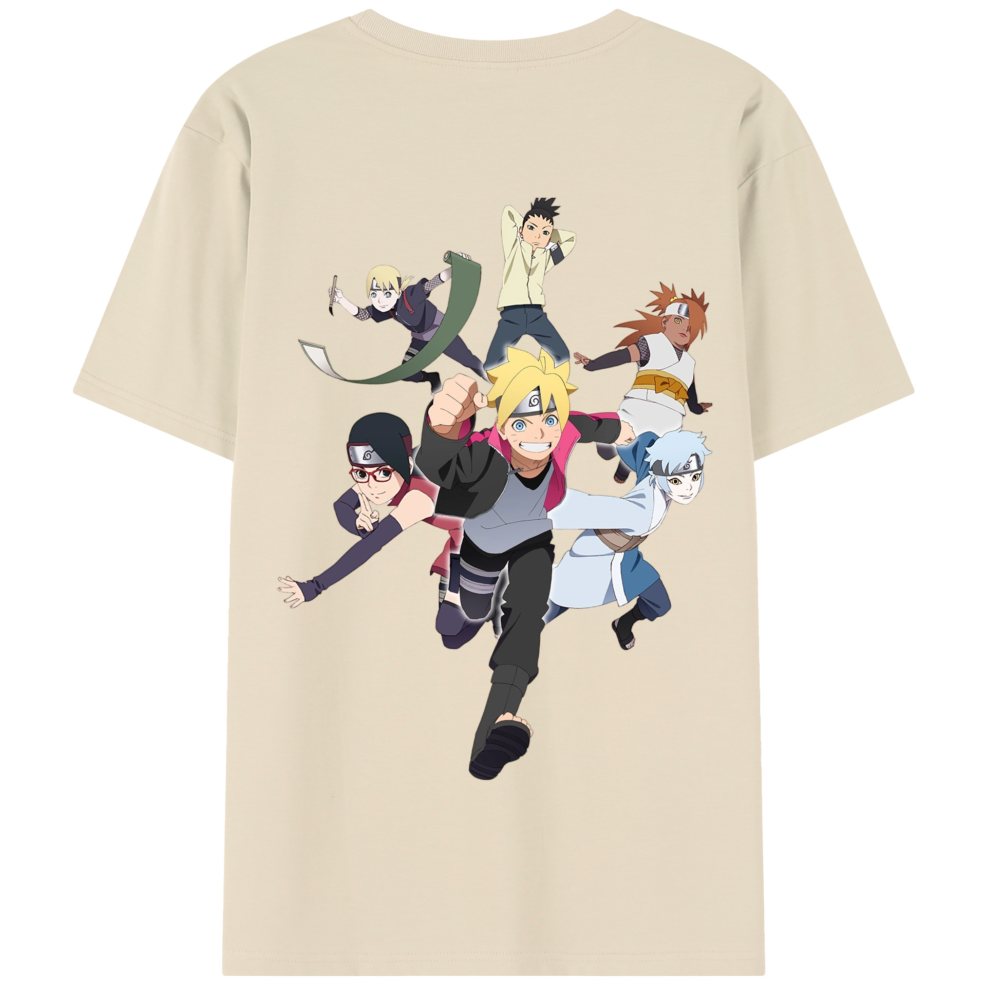 （画像用） NARUTO -ナルト- うずまき ボルト Uzumaki Boruto 綿100％半袖Tシャツ（背面プリント）