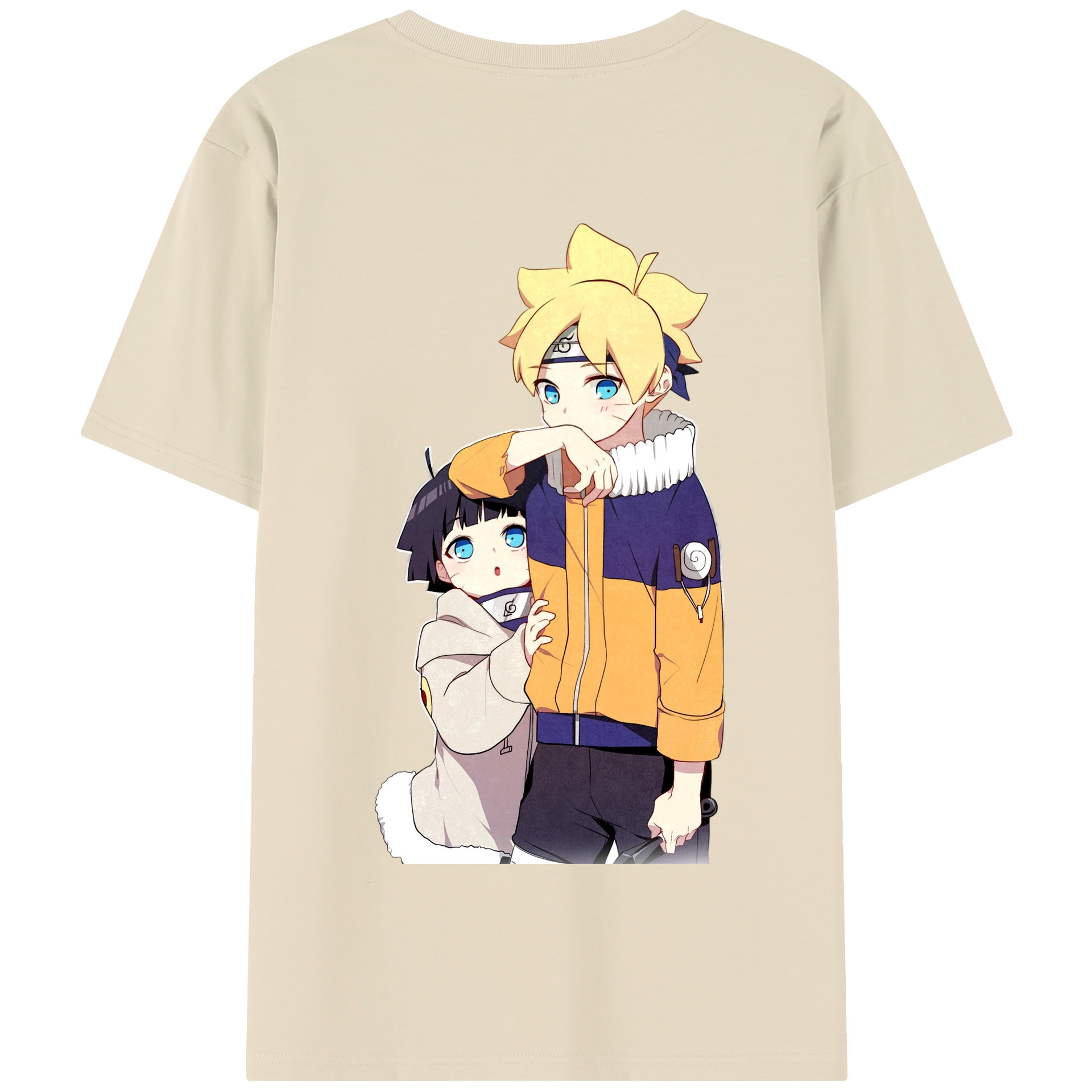 （画像用） NARUTO -ナルト- うずまき ボルト Uzumaki Boruto 綿100％半袖Tシャツ（背面プリント）