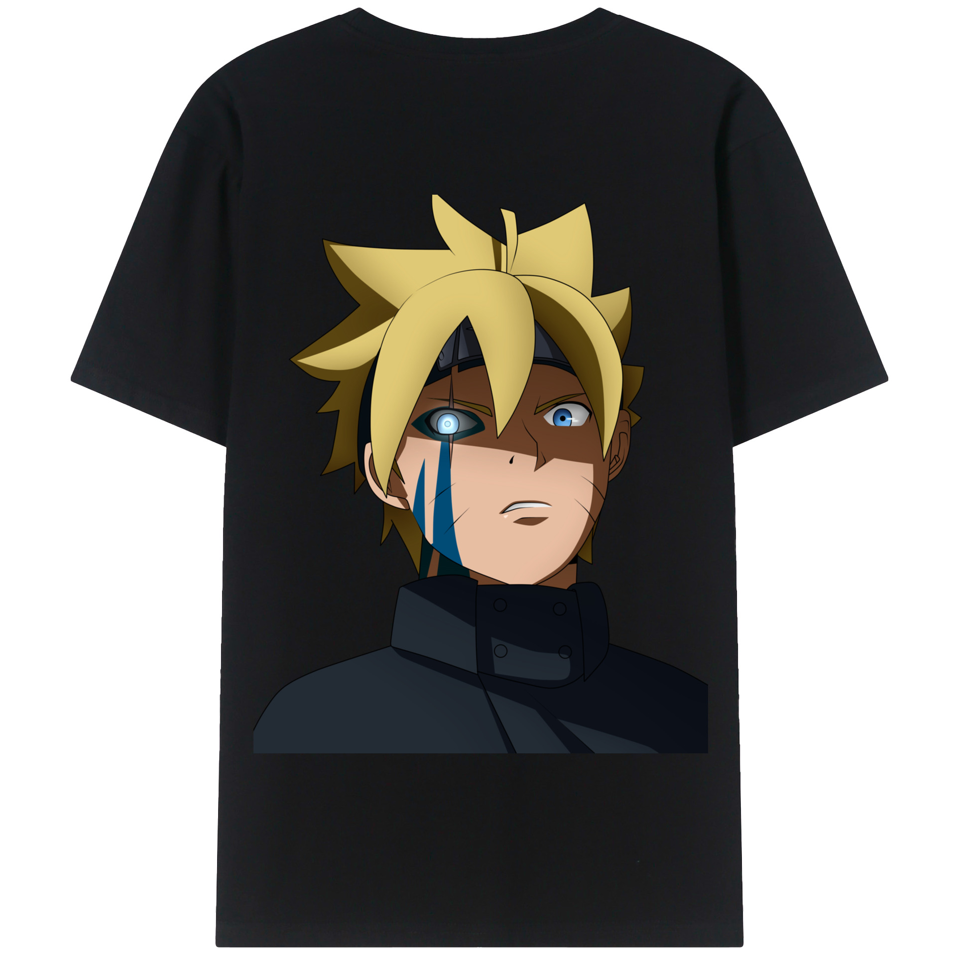 （画像用） NARUTO -ナルト- うずまき ボルト Uzumaki Boruto 綿100％半袖Tシャツ（背面プリント）