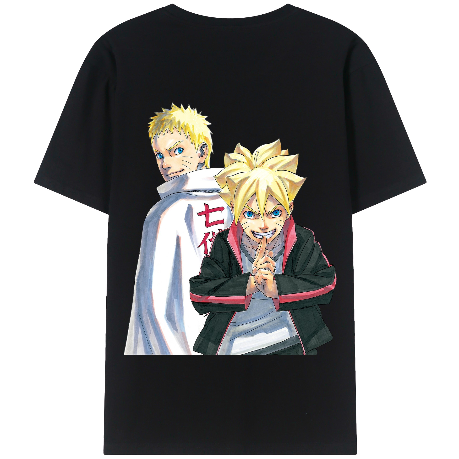 （画像用） NARUTO -ナルト- うずまき ボルト Uzumaki Boruto 綿100％半袖Tシャツ（背面プリント）