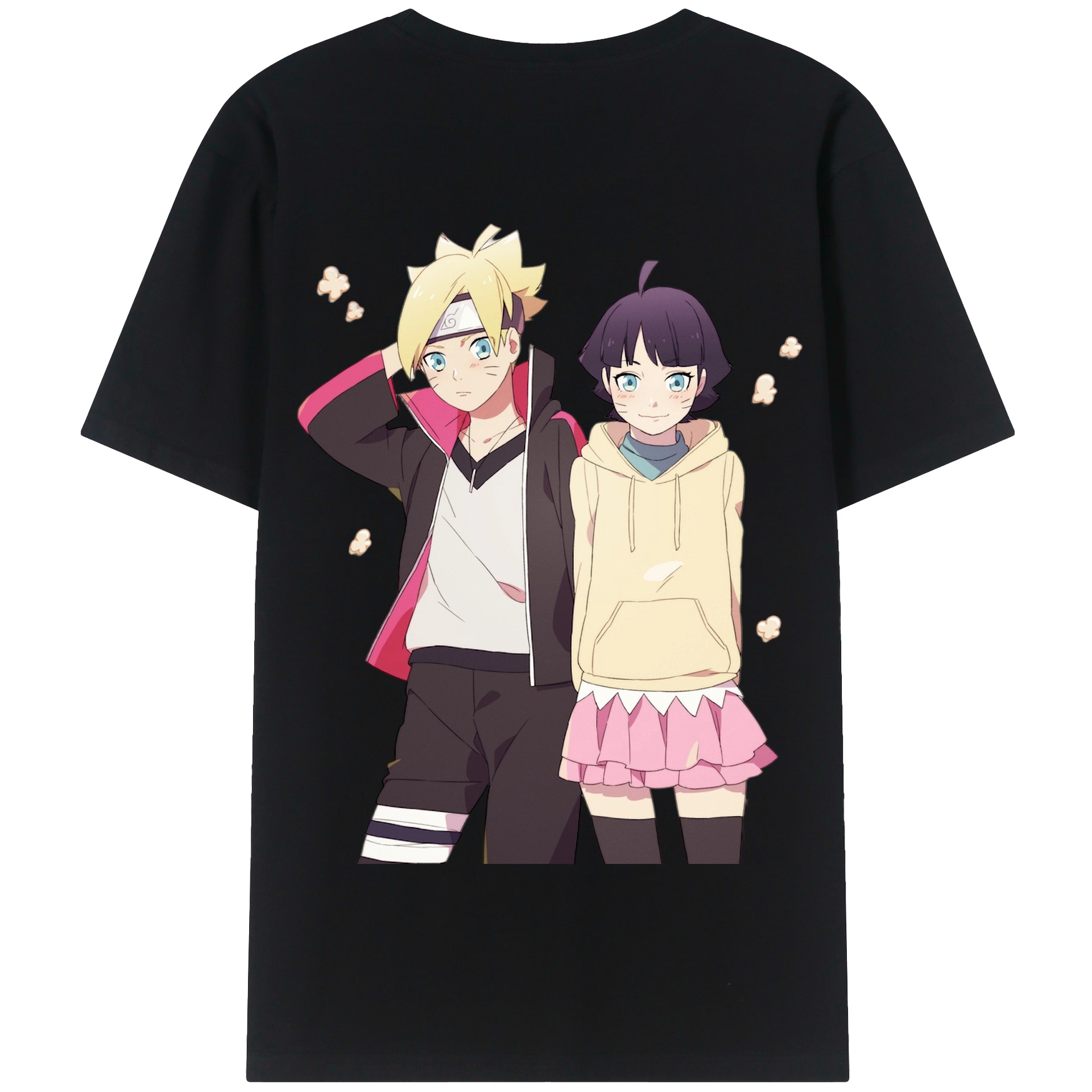 （画像用） NARUTO -ナルト- うずまき ボルト Uzumaki Boruto 綿100％半袖Tシャツ（背面プリント）