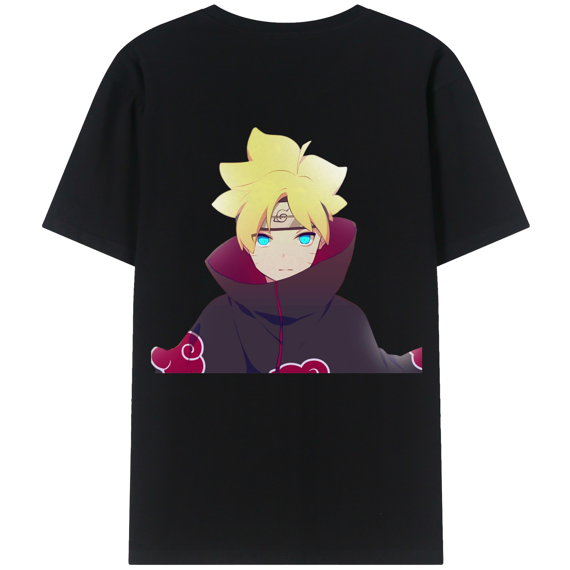 （画像用） NARUTO -ナルト- うずまき ボルト Uzumaki Boruto 綿100％半袖Tシャツ（背面プリント）