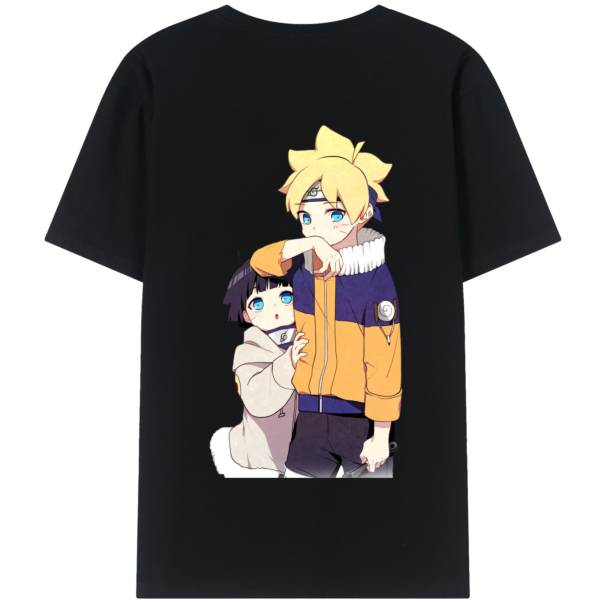 （画像用） NARUTO -ナルト- うずまき ボルト Uzumaki Boruto 綿100％半袖Tシャツ（背面プリント）
