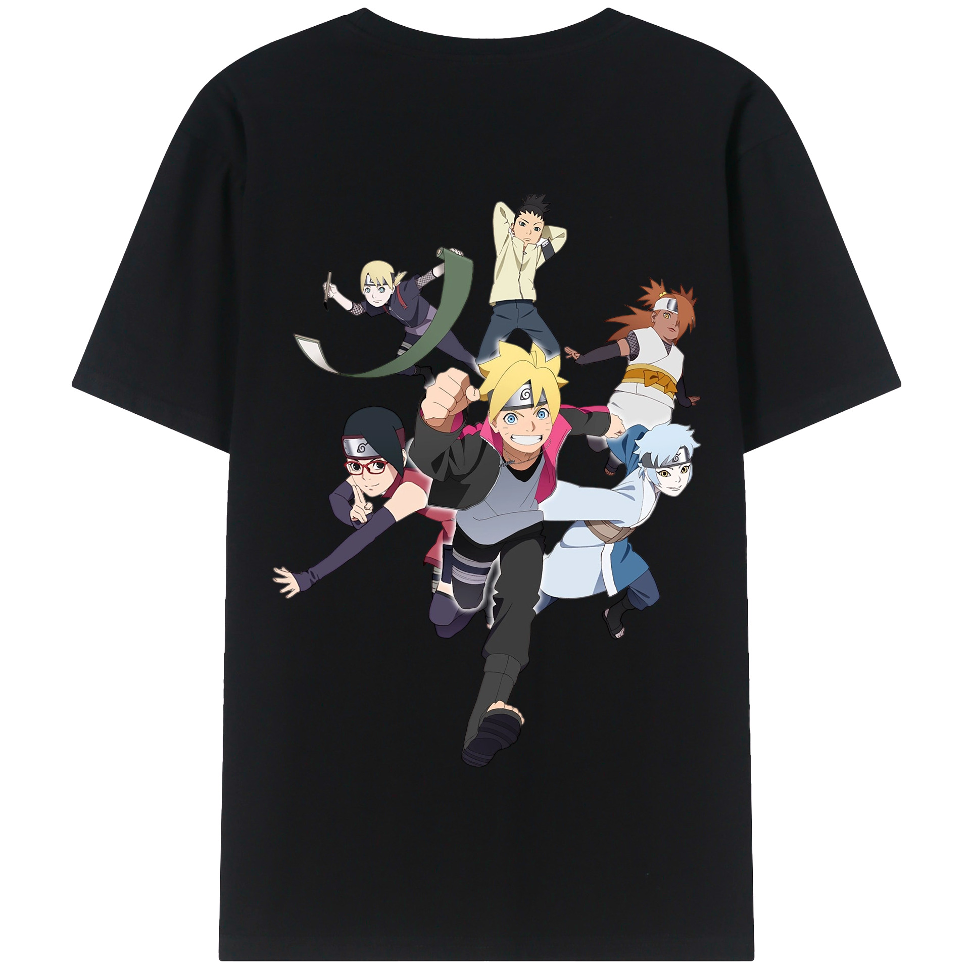 （画像用） NARUTO -ナルト- うずまき ボルト Uzumaki Boruto 綿100％半袖Tシャツ（背面プリント）
