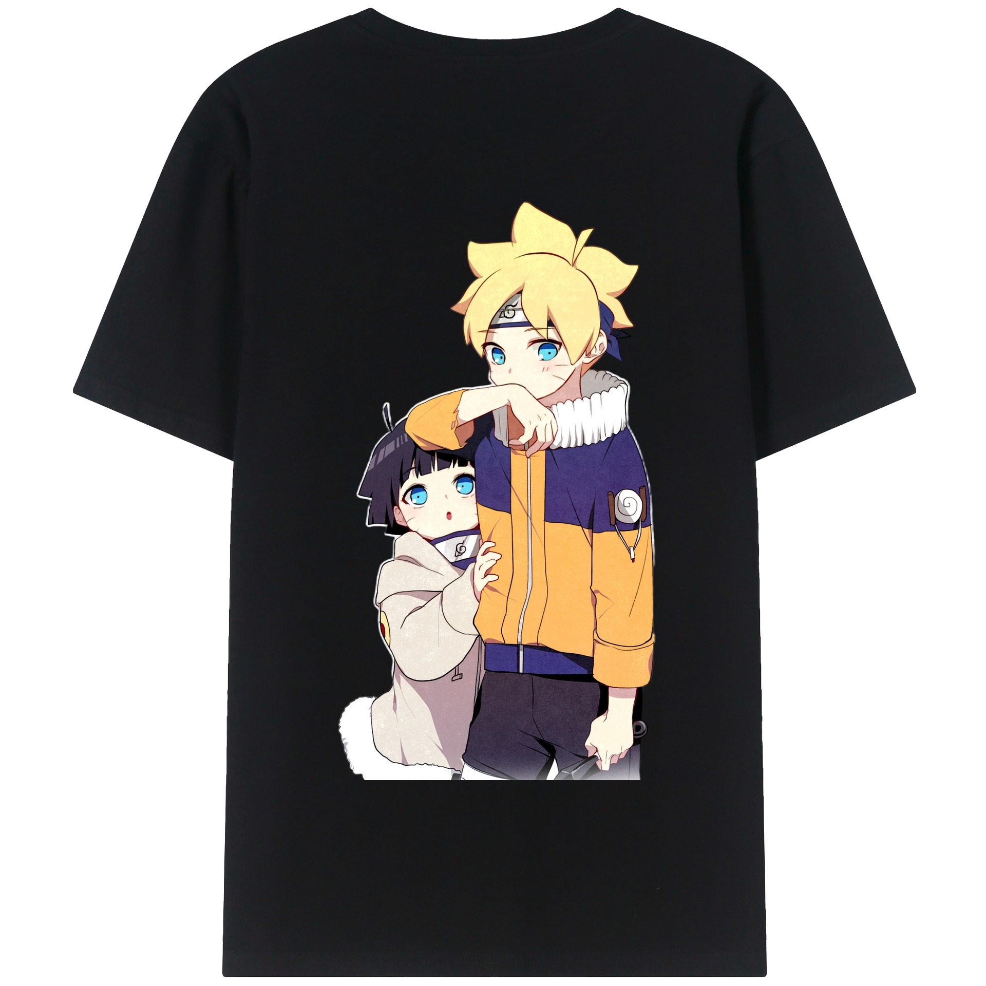 （画像用） NARUTO -ナルト- うずまき ボルト Uzumaki Boruto 綿100％半袖Tシャツ（背面プリント）