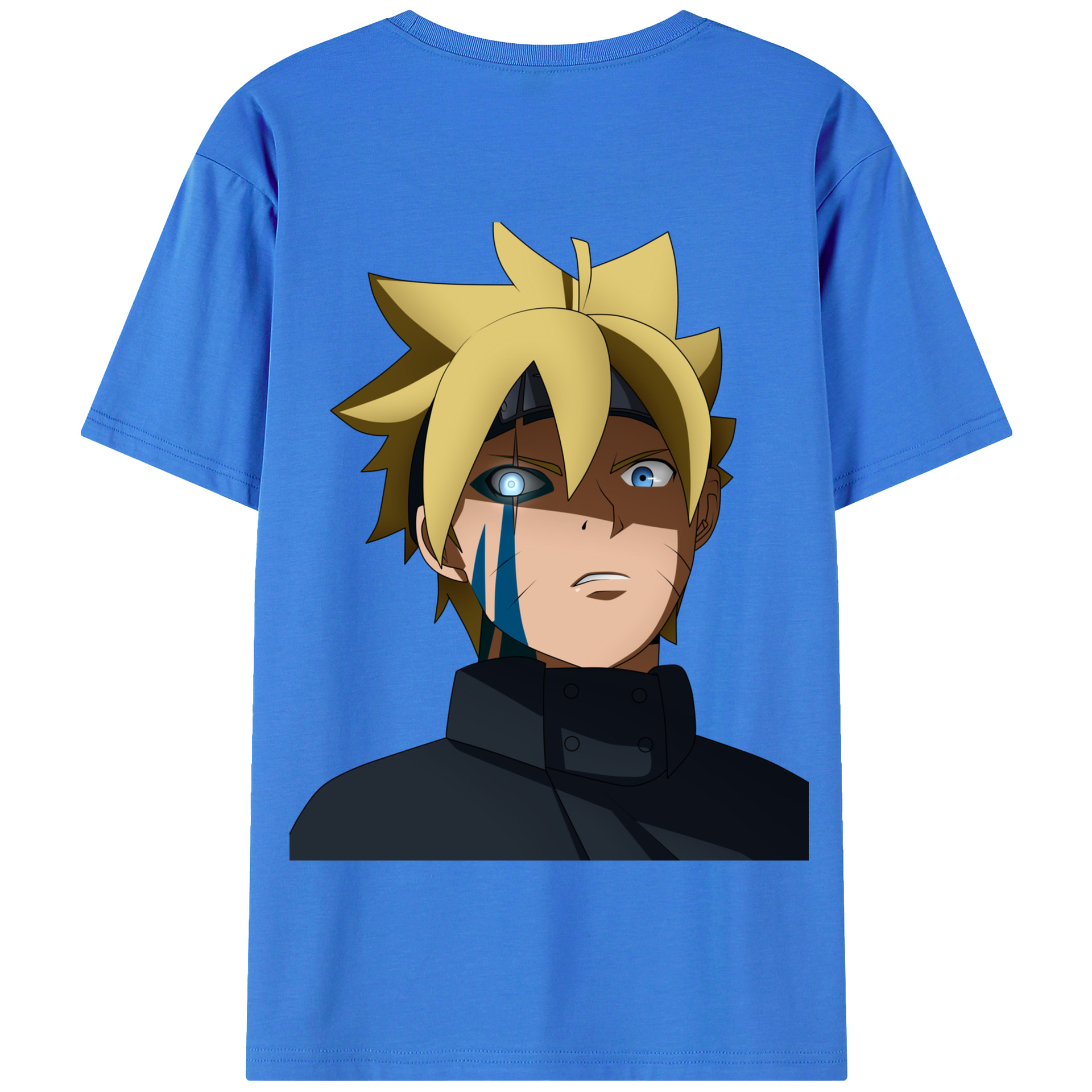 （画像用） NARUTO -ナルト- うずまき ボルト Uzumaki Boruto 綿100％半袖Tシャツ（背面プリント）