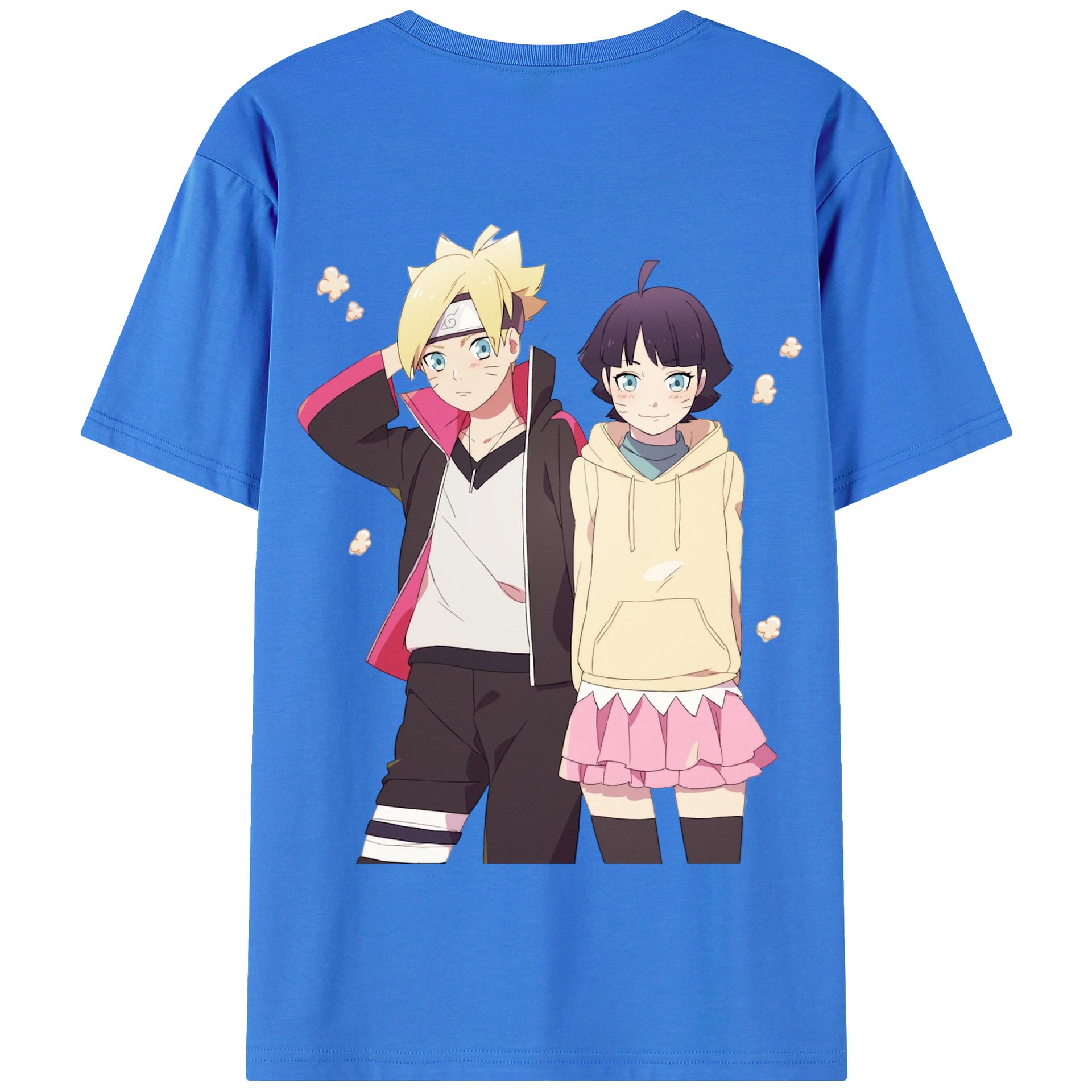 （画像用） NARUTO -ナルト- うずまき ボルト Uzumaki Boruto 綿100％半袖Tシャツ（背面プリント）