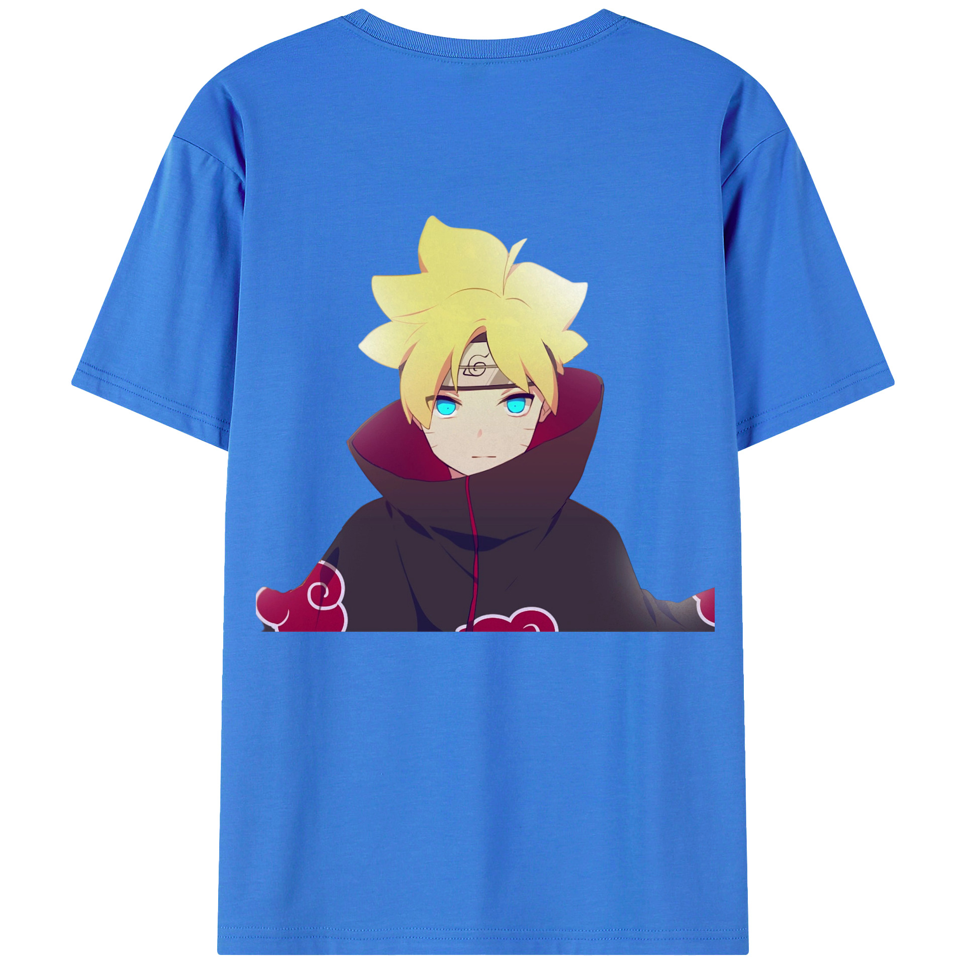 （画像用） NARUTO -ナルト- うずまき ボルト Uzumaki Boruto 綿100％半袖Tシャツ（背面プリント）