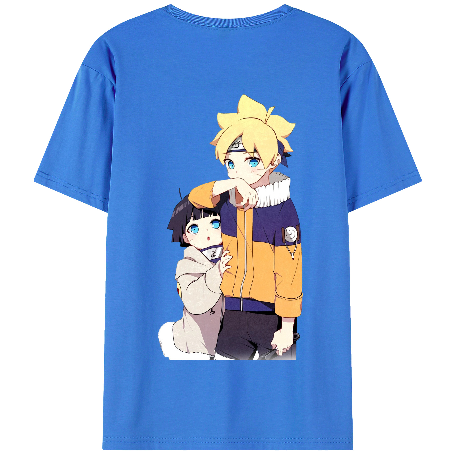 （画像用） NARUTO -ナルト- うずまき ボルト Uzumaki Boruto 綿100％半袖Tシャツ（背面プリント）