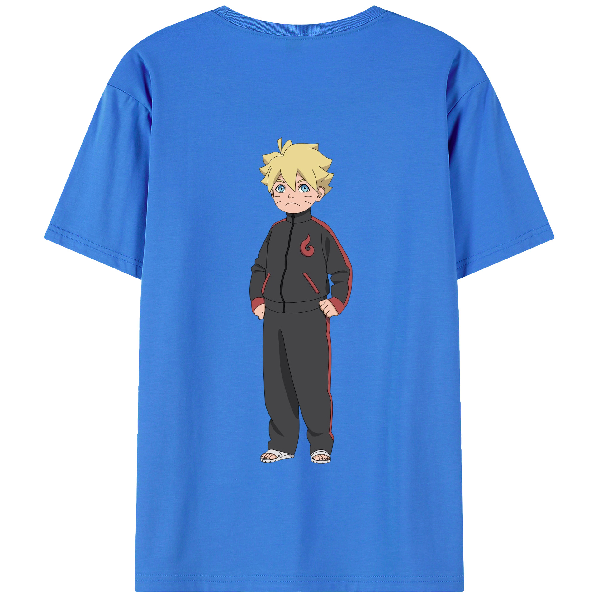 （画像用） NARUTO -ナルト- うずまき ボルト Uzumaki Boruto 綿100％半袖Tシャツ（背面プリント）