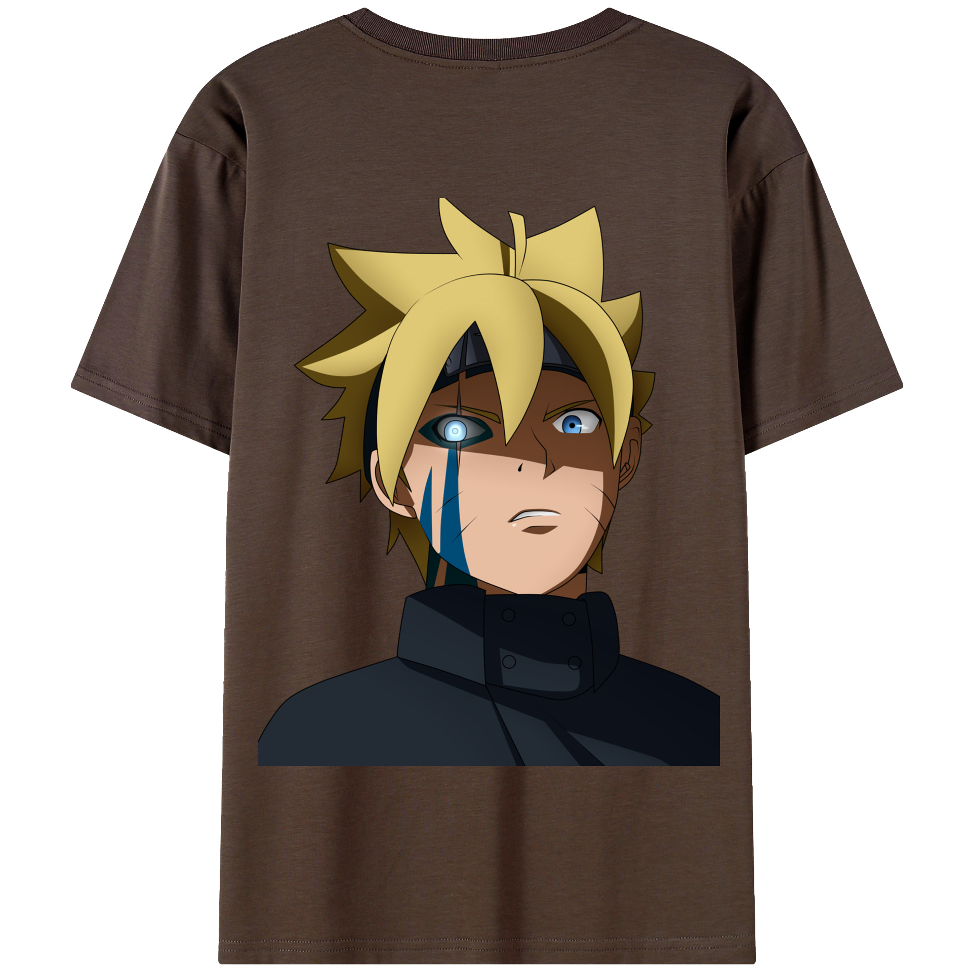 （画像用） NARUTO -ナルト- うずまき ボルト Uzumaki Boruto 綿100％半袖Tシャツ（背面プリント）