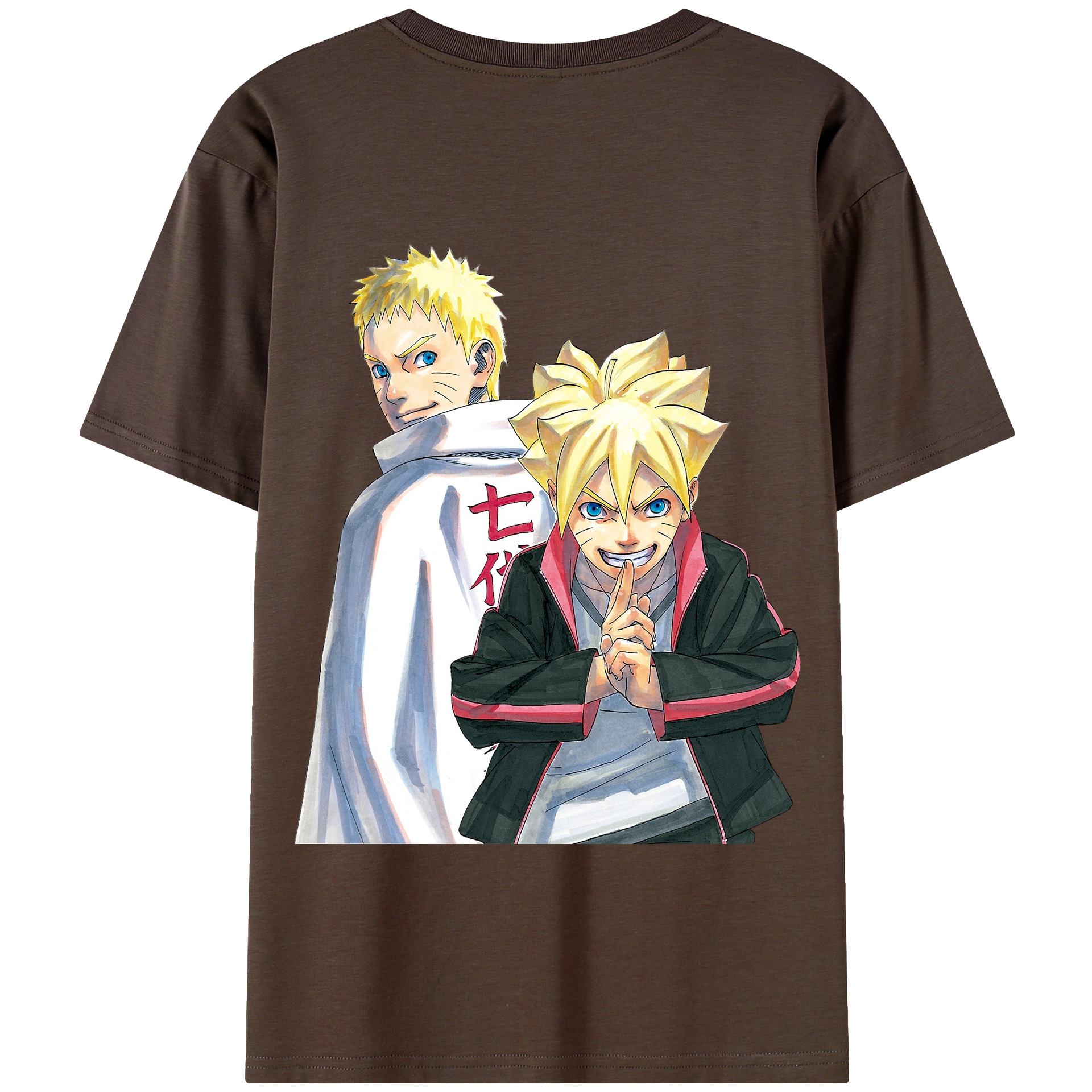 （画像用） NARUTO -ナルト- うずまき ボルト Uzumaki Boruto 綿100％半袖Tシャツ（背面プリント）