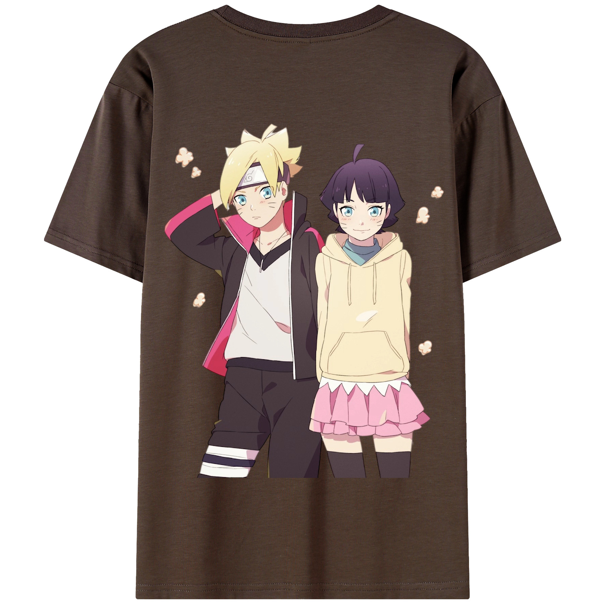（画像用） NARUTO -ナルト- うずまき ボルト Uzumaki Boruto 綿100％半袖Tシャツ（背面プリント）