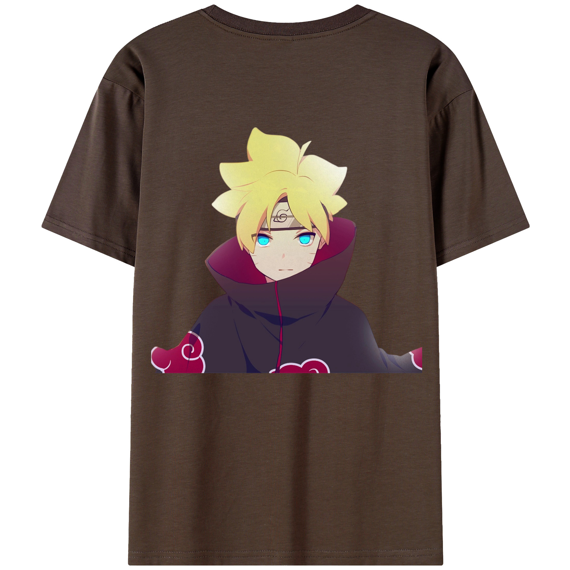 （画像用） NARUTO -ナルト- うずまき ボルト Uzumaki Boruto 綿100％半袖Tシャツ（背面プリント）