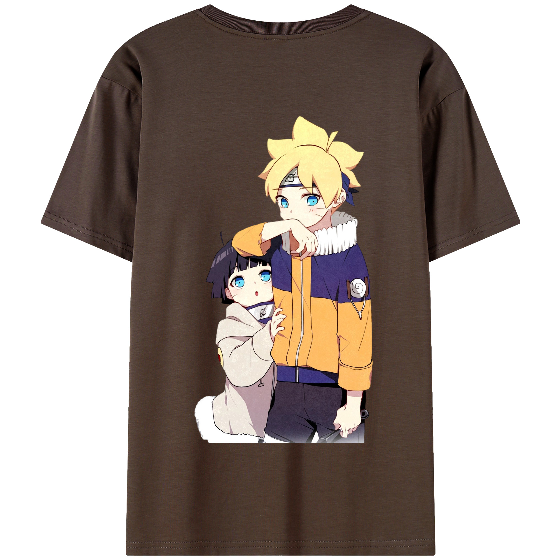 （画像用） NARUTO -ナルト- うずまき ボルト Uzumaki Boruto 綿100％半袖Tシャツ（背面プリント）