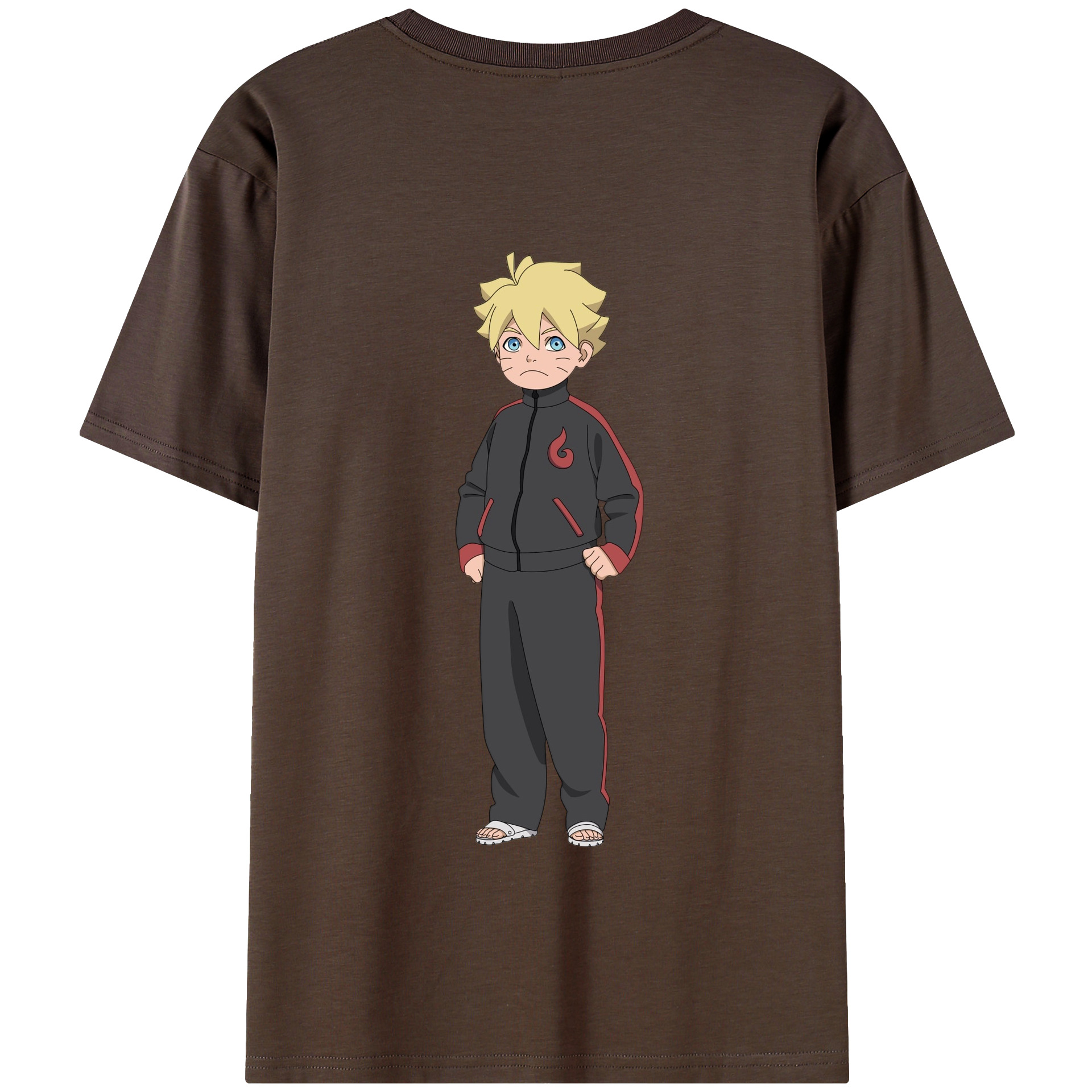 （画像用） NARUTO -ナルト- うずまき ボルト Uzumaki Boruto 綿100％半袖Tシャツ（背面プリント）