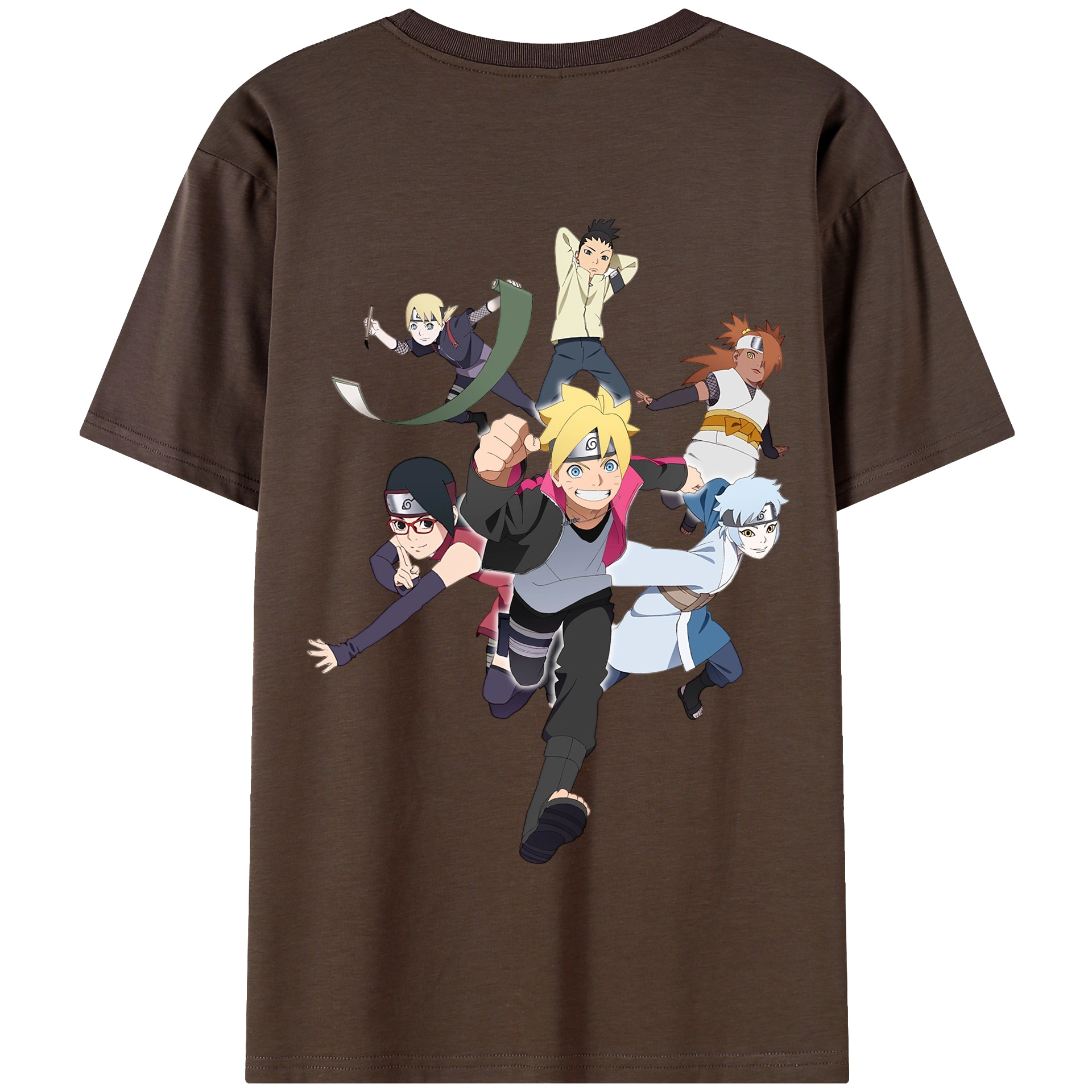 （画像用） NARUTO -ナルト- うずまき ボルト Uzumaki Boruto 綿100％半袖Tシャツ（背面プリント）