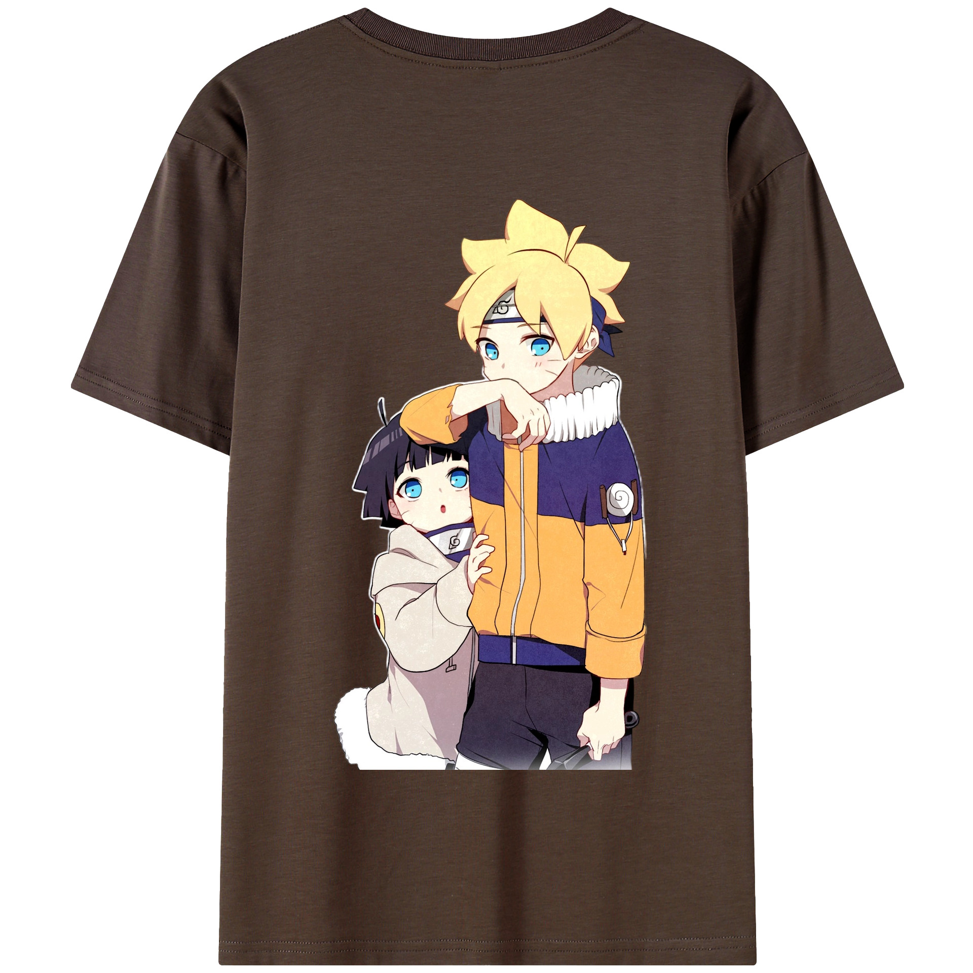 （画像用） NARUTO -ナルト- うずまき ボルト Uzumaki Boruto 綿100％半袖Tシャツ（背面プリント）