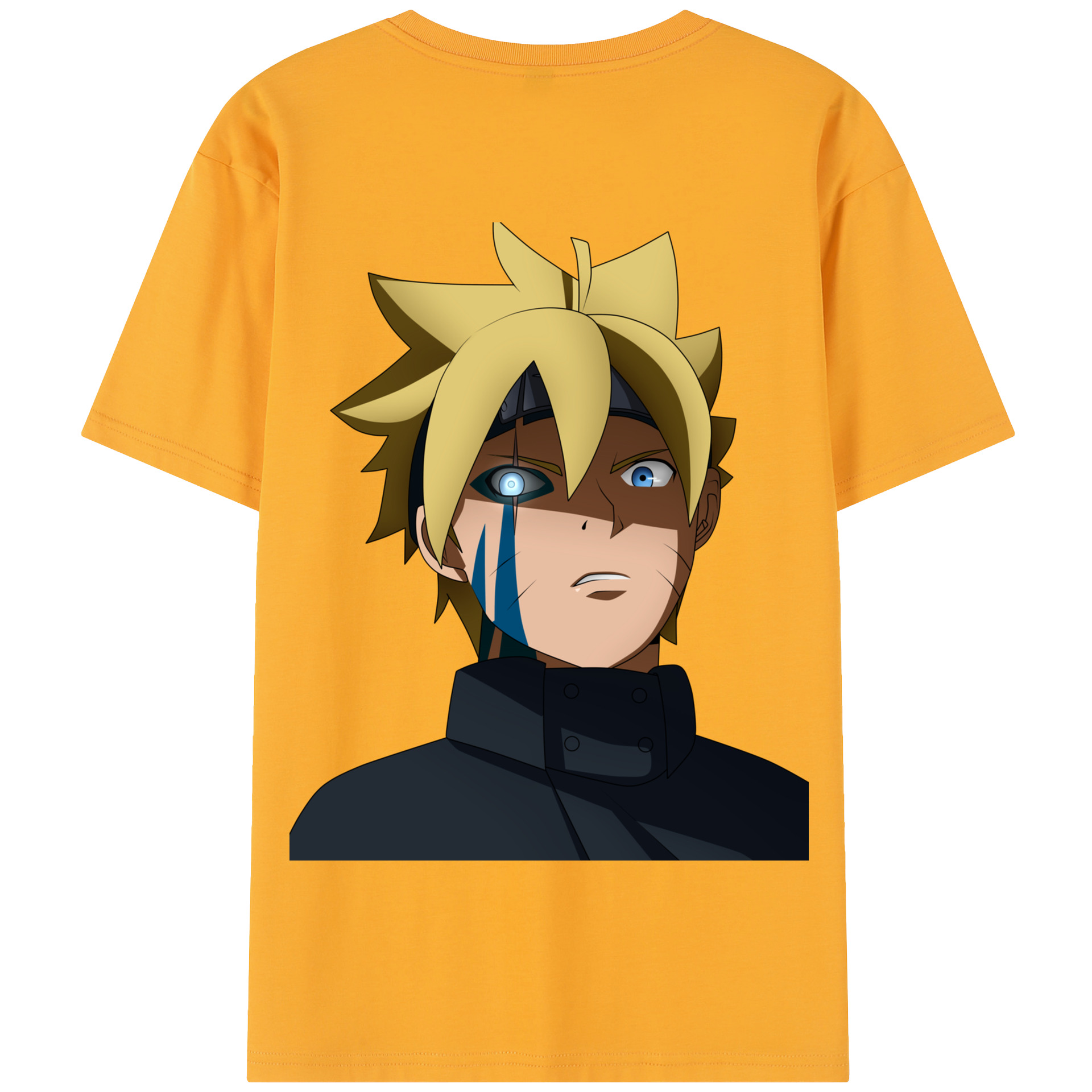 （画像用） NARUTO -ナルト- うずまき ボルト Uzumaki Boruto 綿100％半袖Tシャツ（背面プリント）