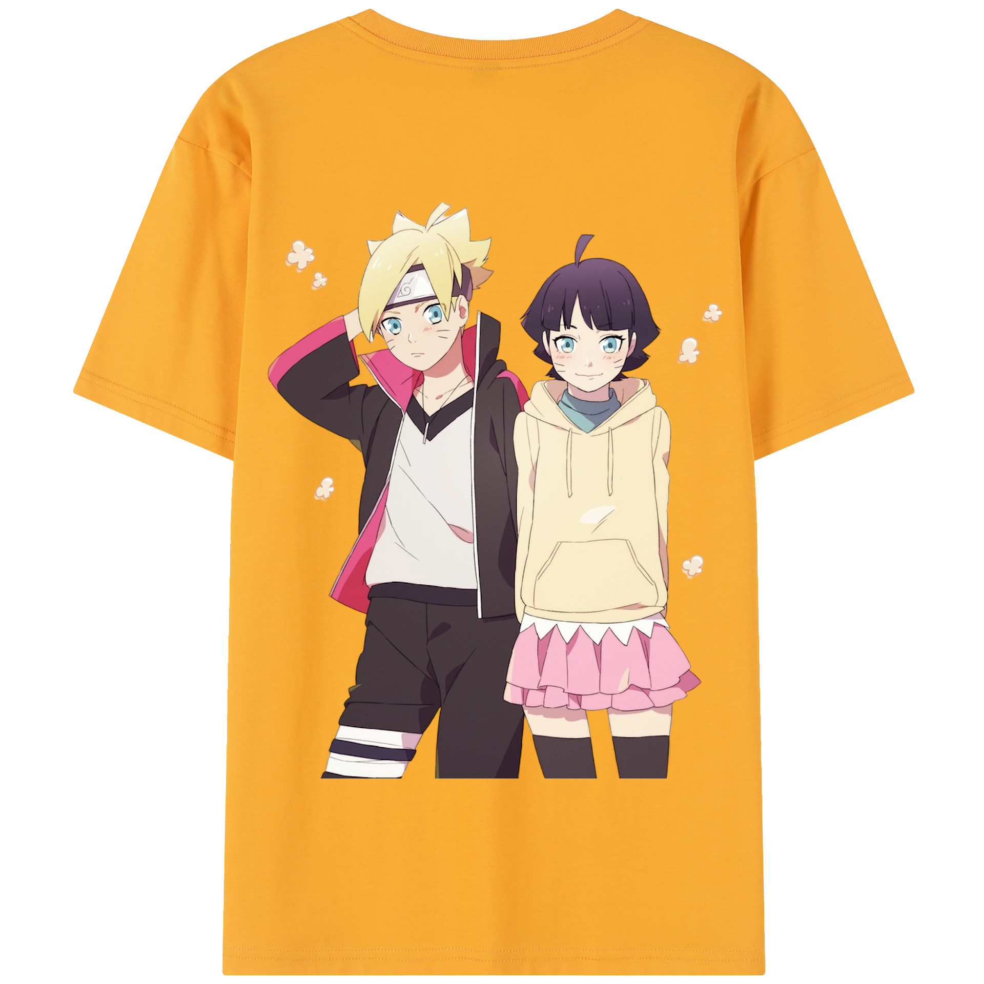 （画像用） NARUTO -ナルト- うずまき ボルト Uzumaki Boruto 綿100％半袖Tシャツ（背面プリント）