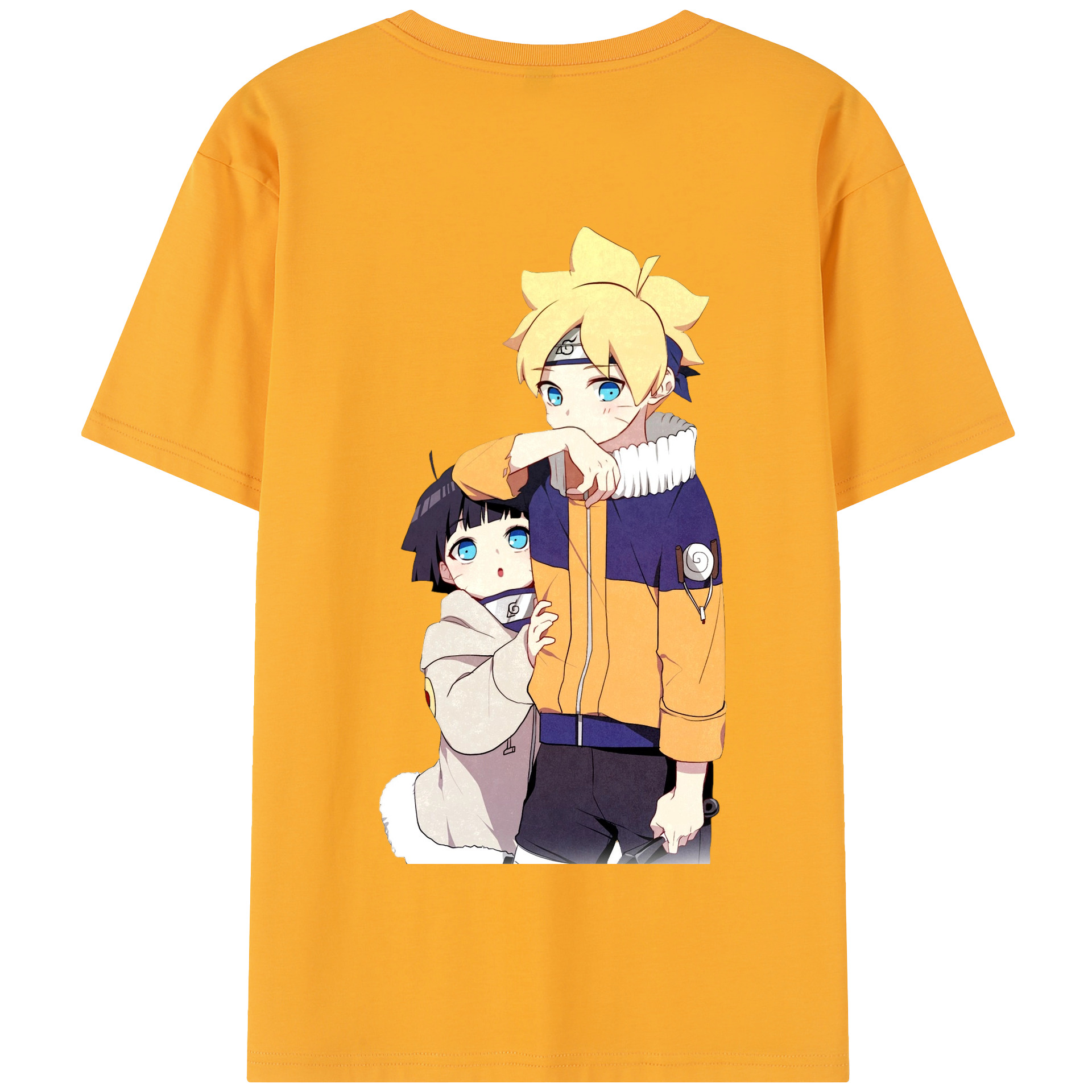 （画像用） NARUTO -ナルト- うずまき ボルト Uzumaki Boruto 綿100％半袖Tシャツ（背面プリント）