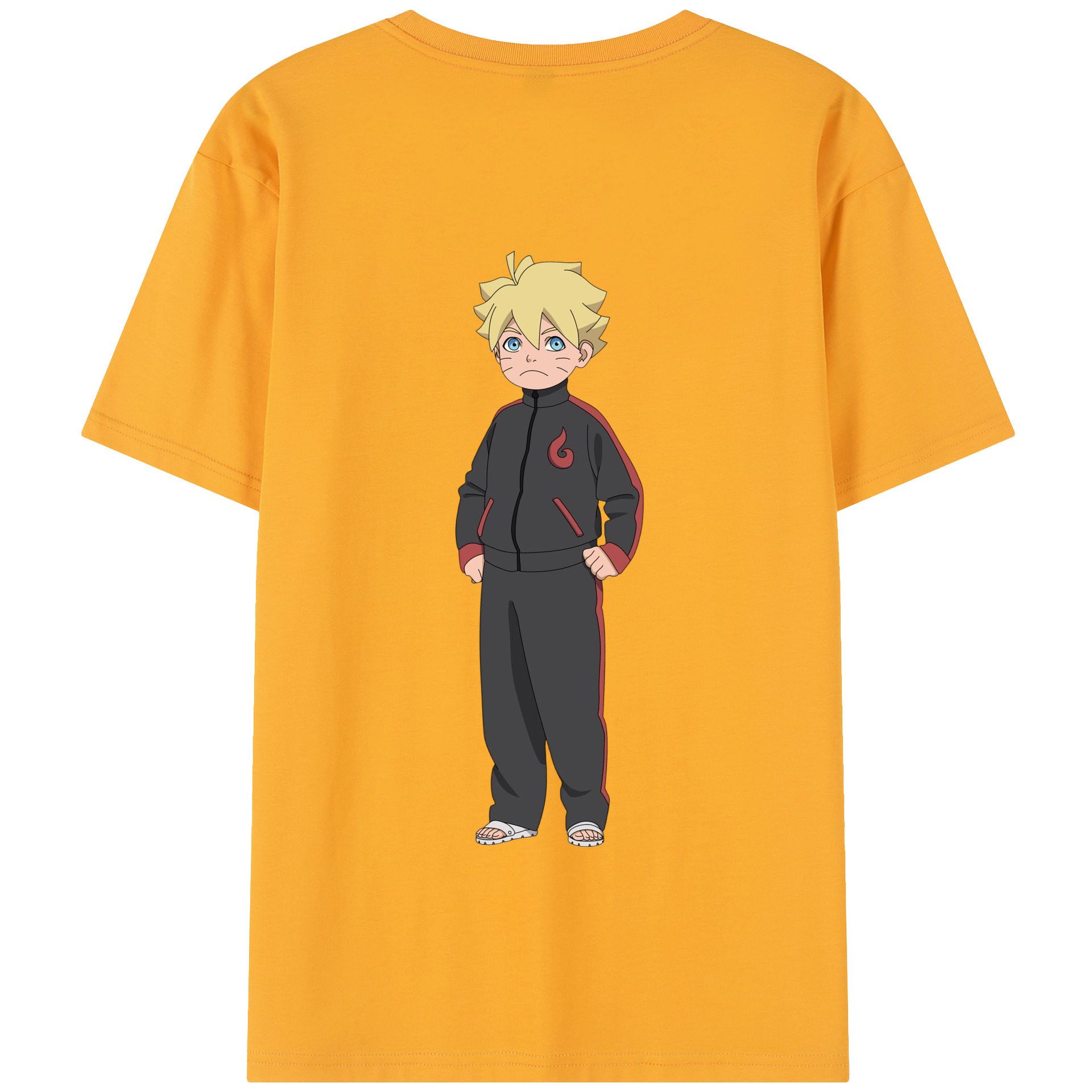（画像用） NARUTO -ナルト- うずまき ボルト Uzumaki Boruto 綿100％半袖Tシャツ（背面プリント）