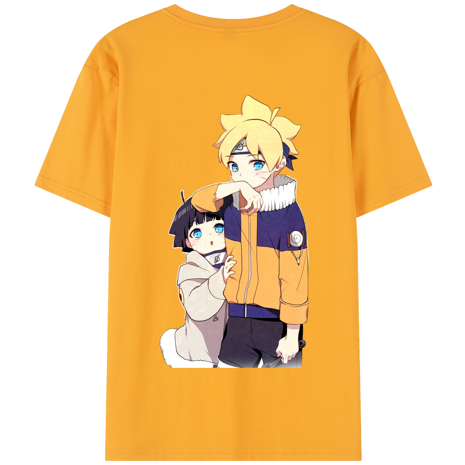 （画像用） NARUTO -ナルト- うずまき ボルト Uzumaki Boruto 綿100％半袖Tシャツ（背面プリント）