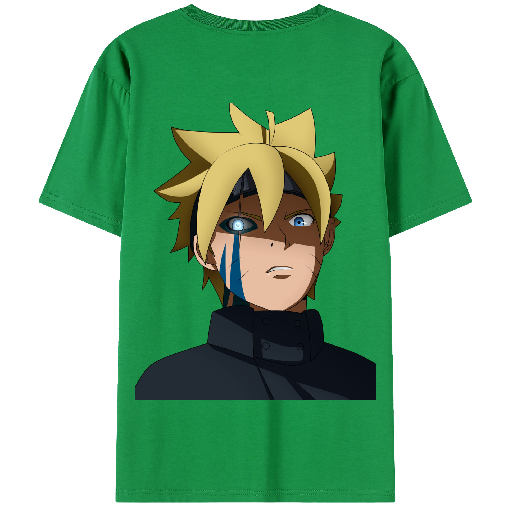 （画像用） NARUTO -ナルト- うずまき ボルト Uzumaki Boruto 綿100％半袖Tシャツ（背面プリント）
