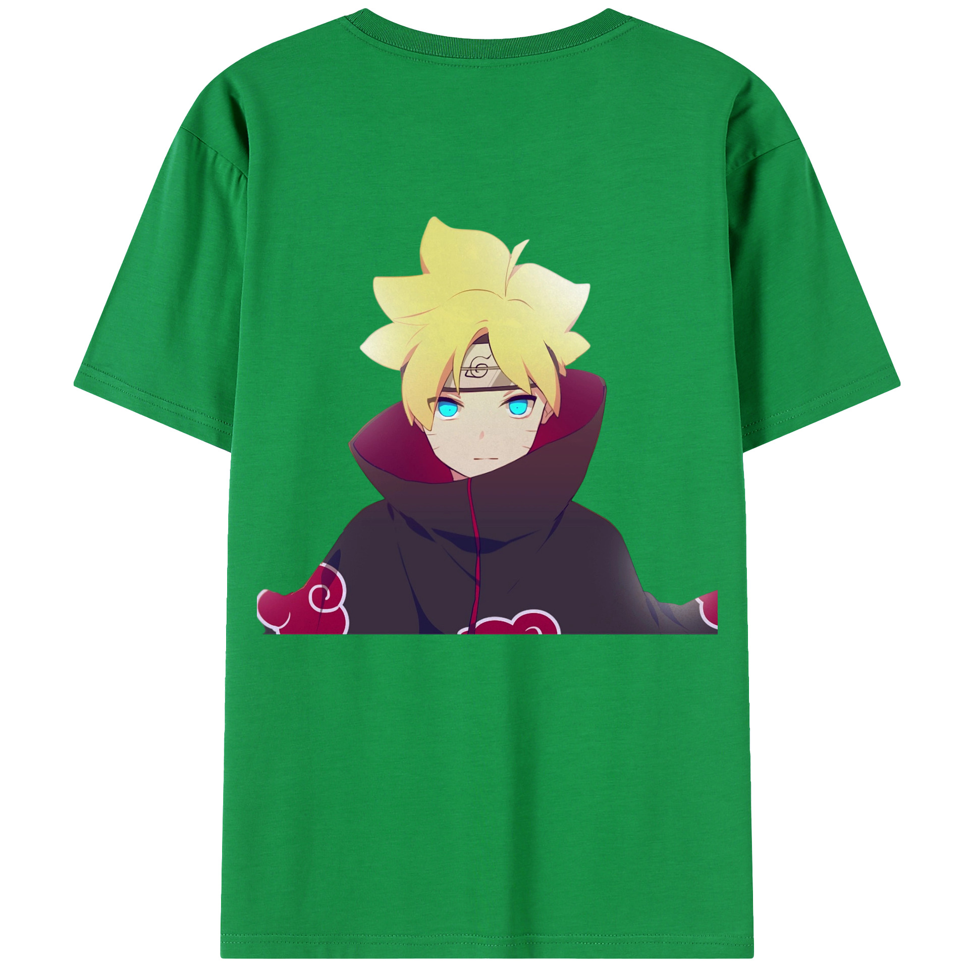 （画像用） NARUTO -ナルト- うずまき ボルト Uzumaki Boruto 綿100％半袖Tシャツ（背面プリント）