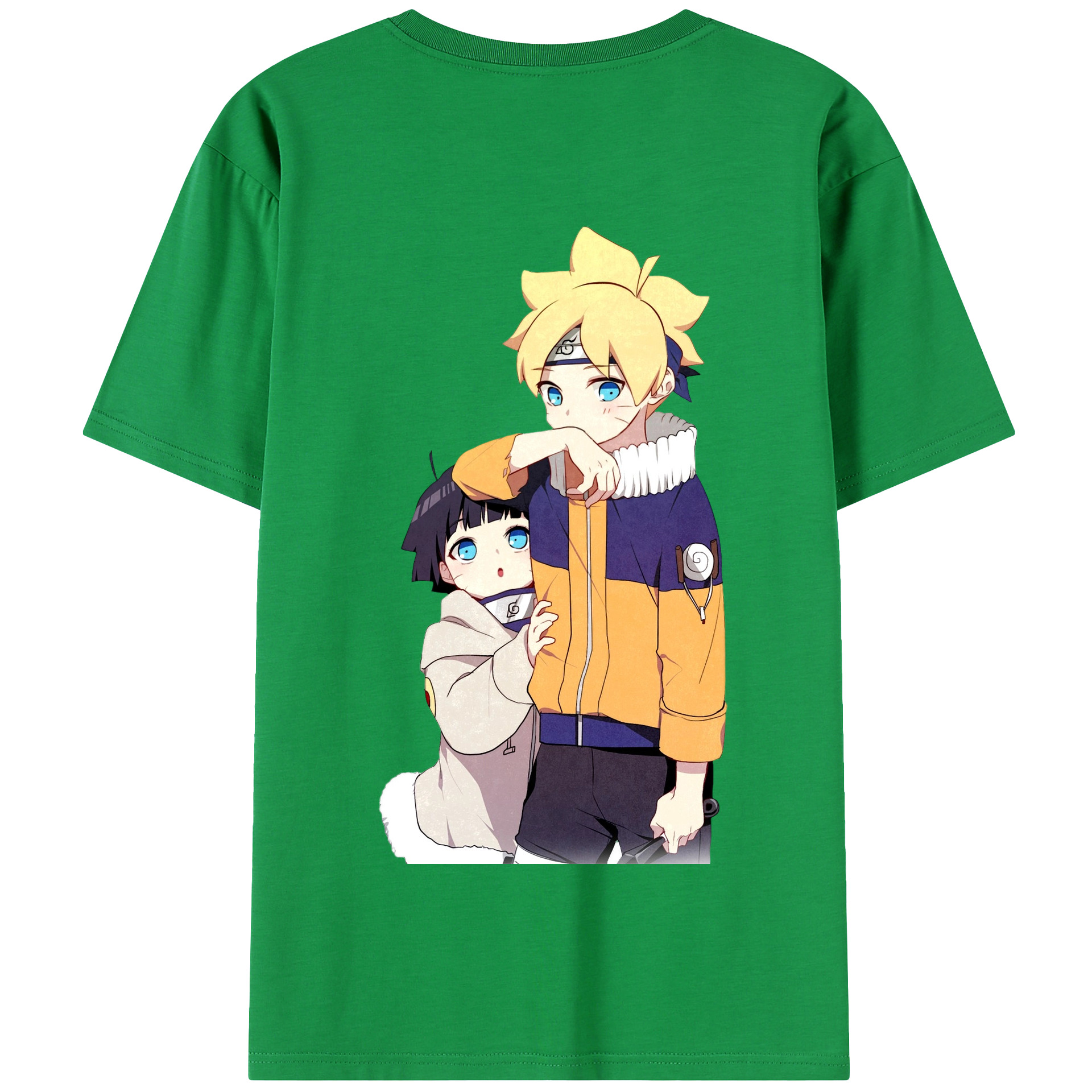 （画像用） NARUTO -ナルト- うずまき ボルト Uzumaki Boruto 綿100％半袖Tシャツ（背面プリント）