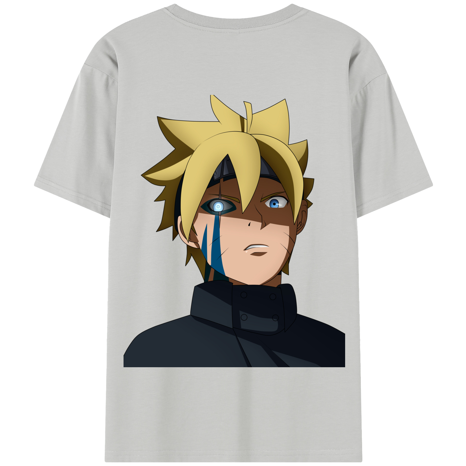 （画像用） NARUTO -ナルト- うずまき ボルト Uzumaki Boruto 綿100％半袖Tシャツ（背面プリント）