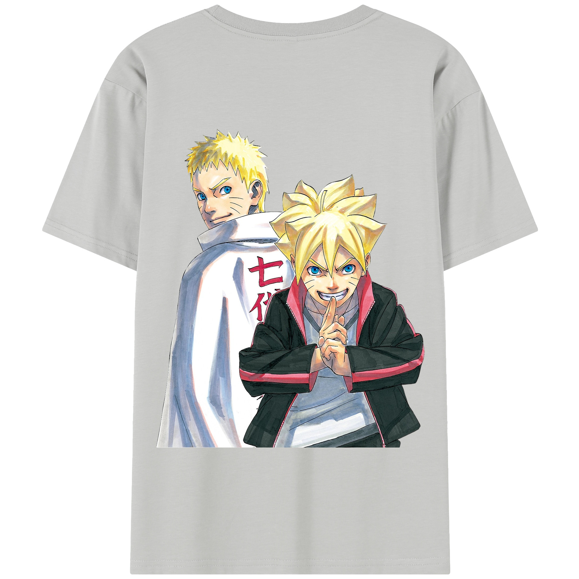 （画像用） NARUTO -ナルト- うずまき ボルト Uzumaki Boruto 綿100％半袖Tシャツ（背面プリント）