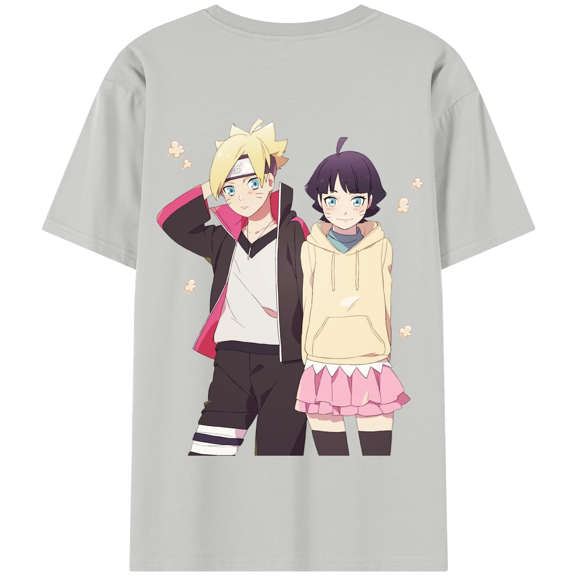 （画像用） NARUTO -ナルト- うずまき ボルト Uzumaki Boruto 綿100％半袖Tシャツ（背面プリント）
