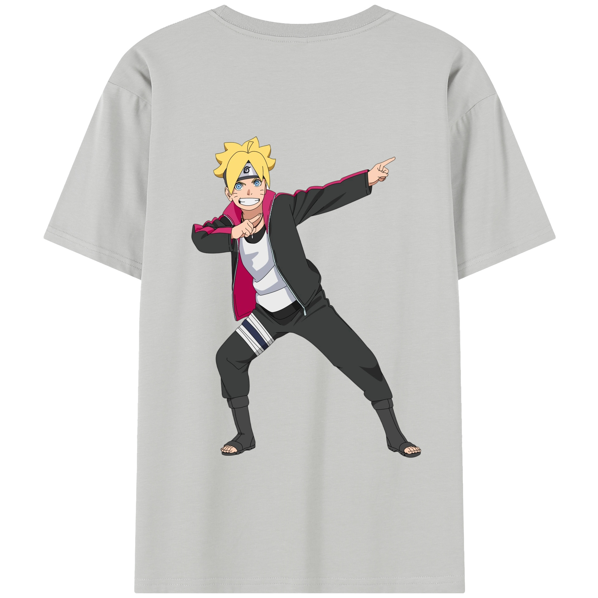 （画像用） NARUTO -ナルト- うずまき ボルト Uzumaki Boruto 綿100％半袖Tシャツ（背面プリント）