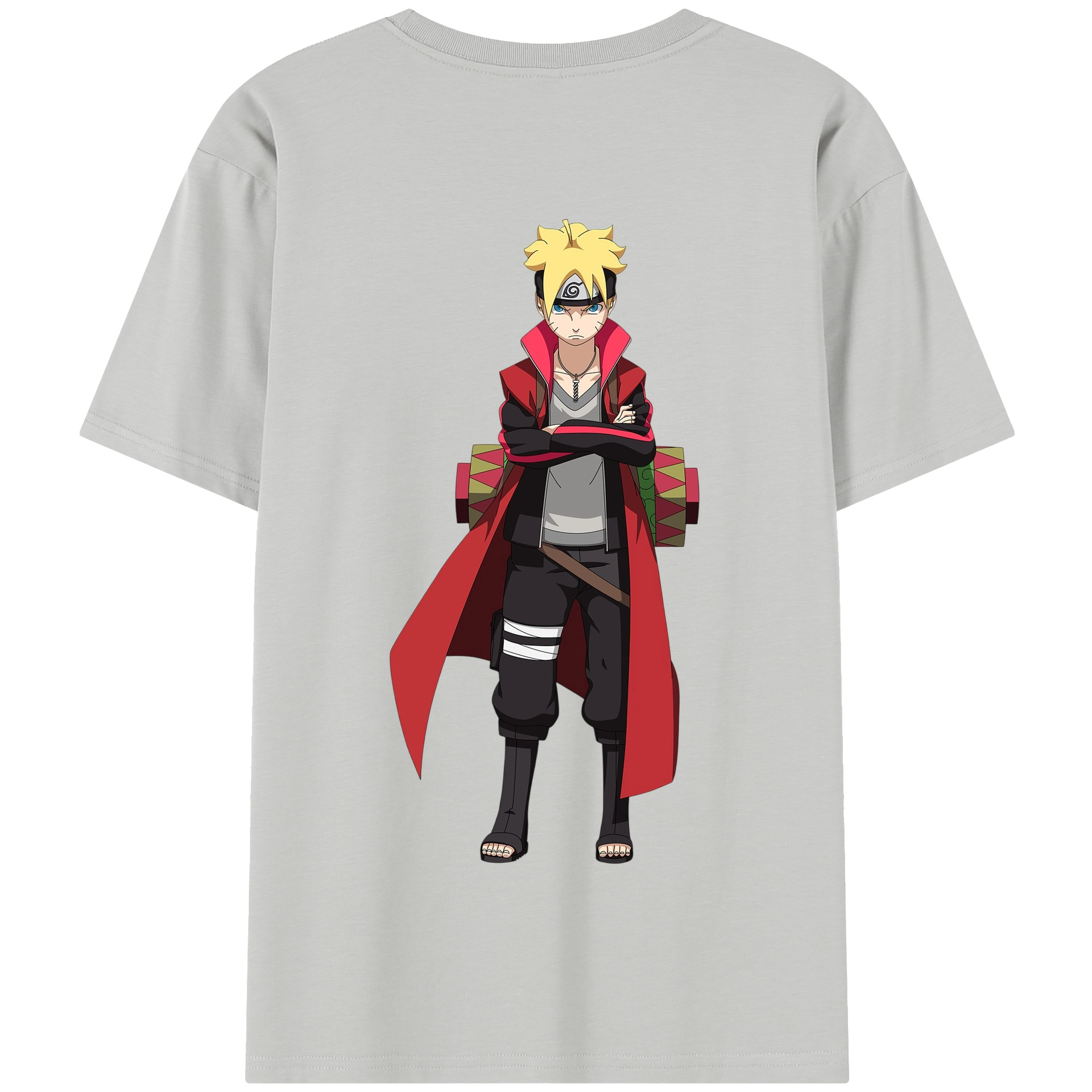 （画像用） NARUTO -ナルト- うずまき ボルト Uzumaki Boruto 綿100％半袖Tシャツ（背面プリント）