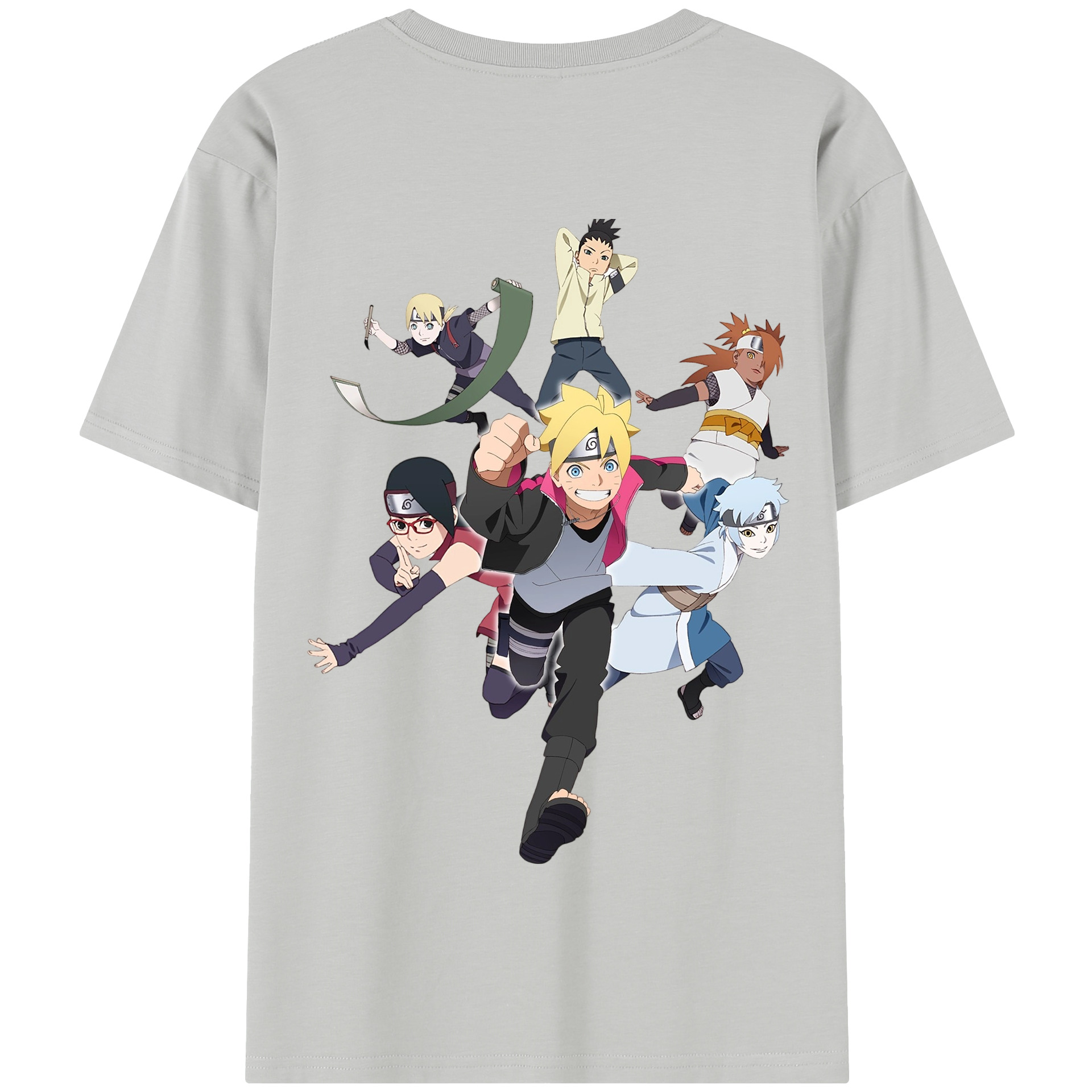 （画像用） NARUTO -ナルト- うずまき ボルト Uzumaki Boruto 綿100％半袖Tシャツ（背面プリント）
