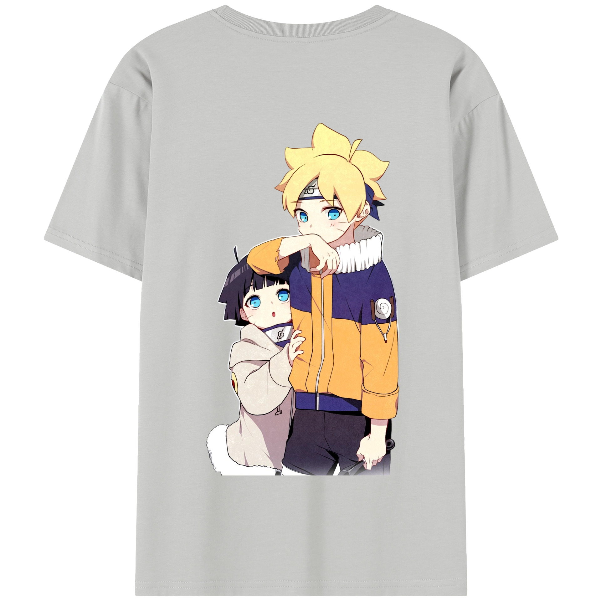 （画像用） NARUTO -ナルト- うずまき ボルト Uzumaki Boruto 綿100％半袖Tシャツ（背面プリント）