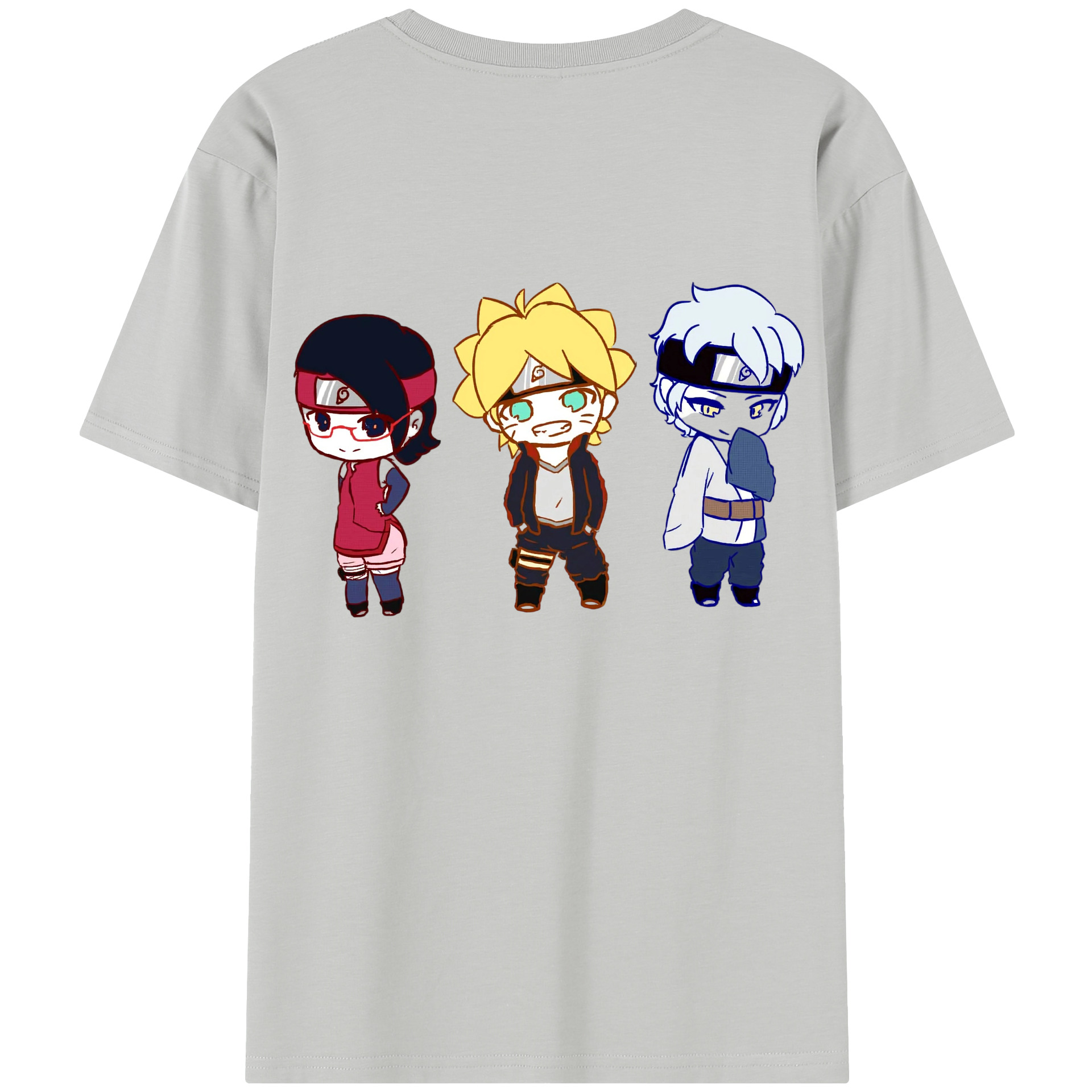 （画像用） NARUTO -ナルト- うずまき ボルト Uzumaki Boruto 綿100％半袖Tシャツ（背面プリント）