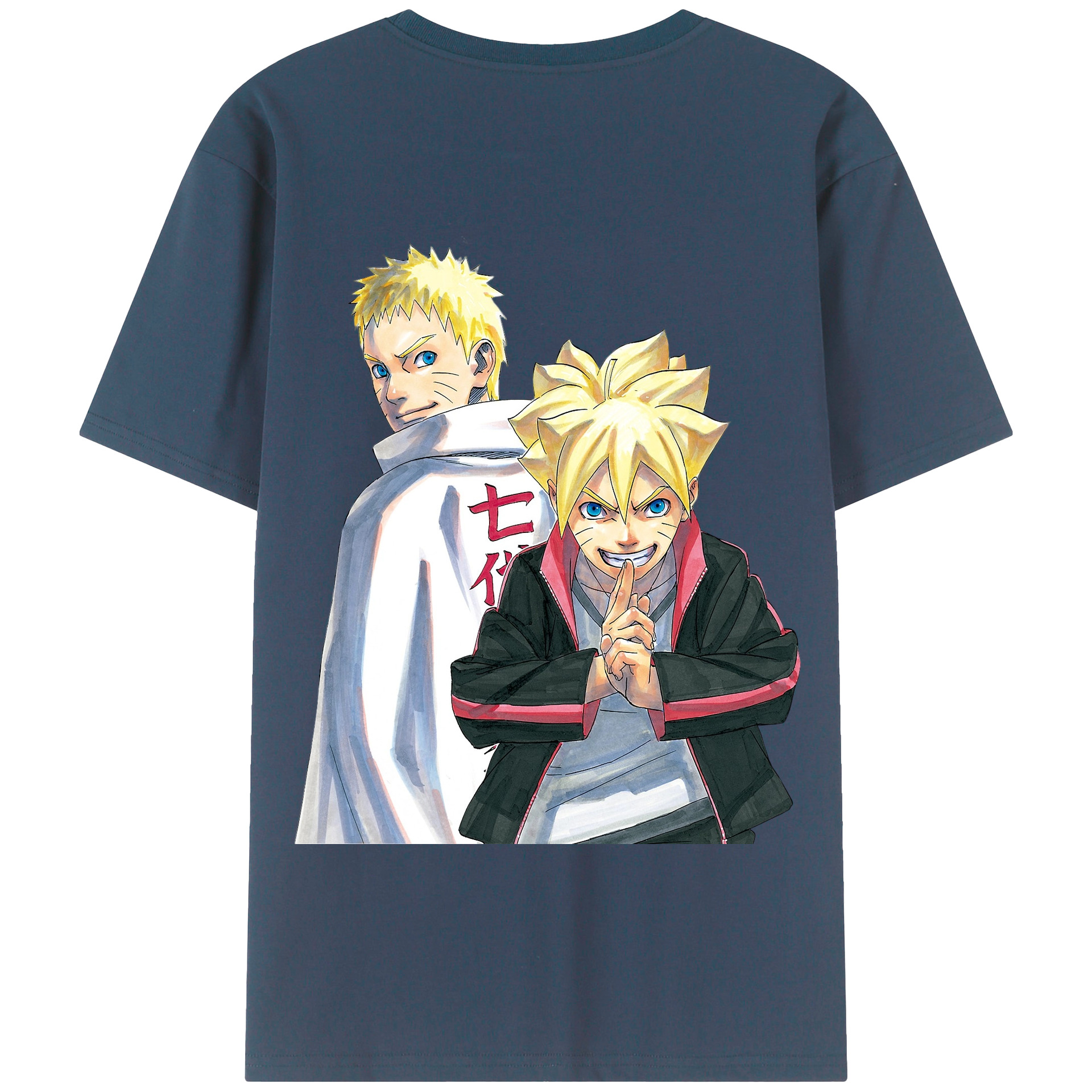 （画像用） NARUTO -ナルト- うずまき ボルト Uzumaki Boruto 綿100％半袖Tシャツ（背面プリント）
