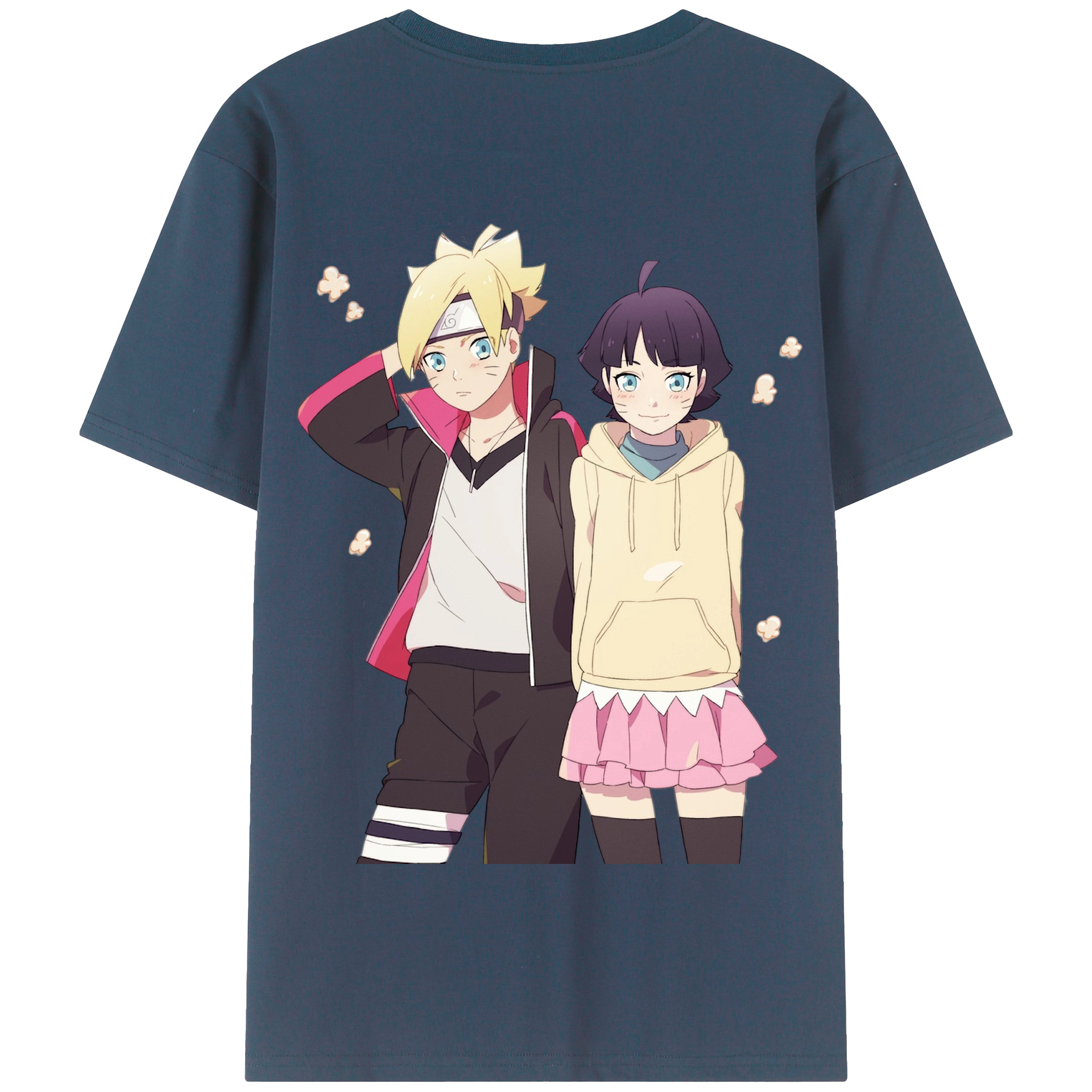 （画像用） NARUTO -ナルト- うずまき ボルト Uzumaki Boruto 綿100％半袖Tシャツ（背面プリント）