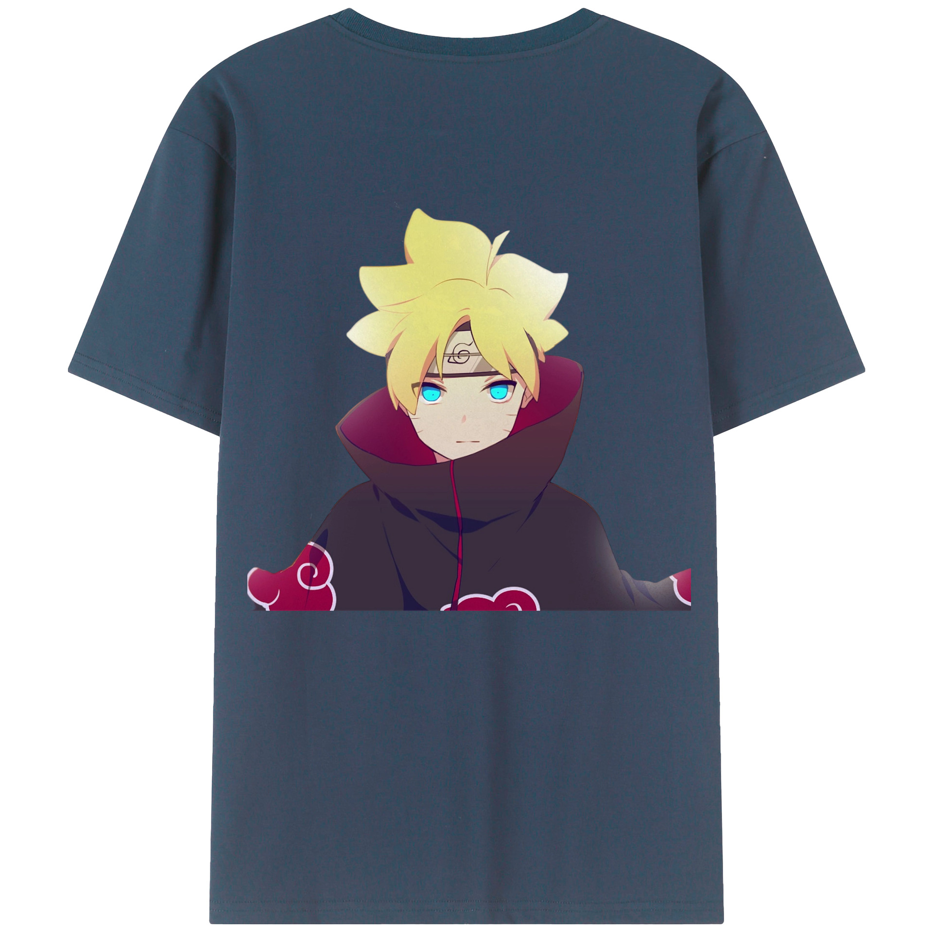 （画像用） NARUTO -ナルト- うずまき ボルト Uzumaki Boruto 綿100％半袖Tシャツ（背面プリント）
